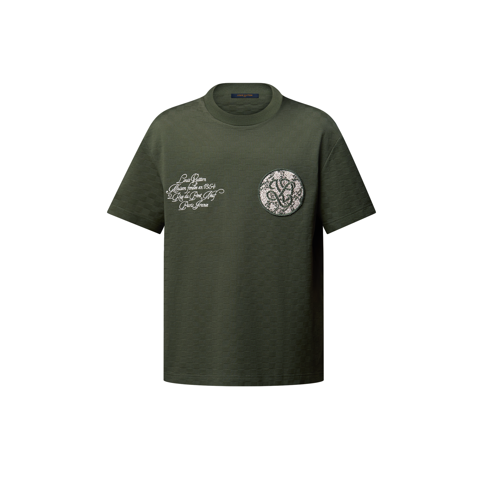 เสื้อยืดผ้าปิเก้ลาย Damier  in ผู้ชาย
