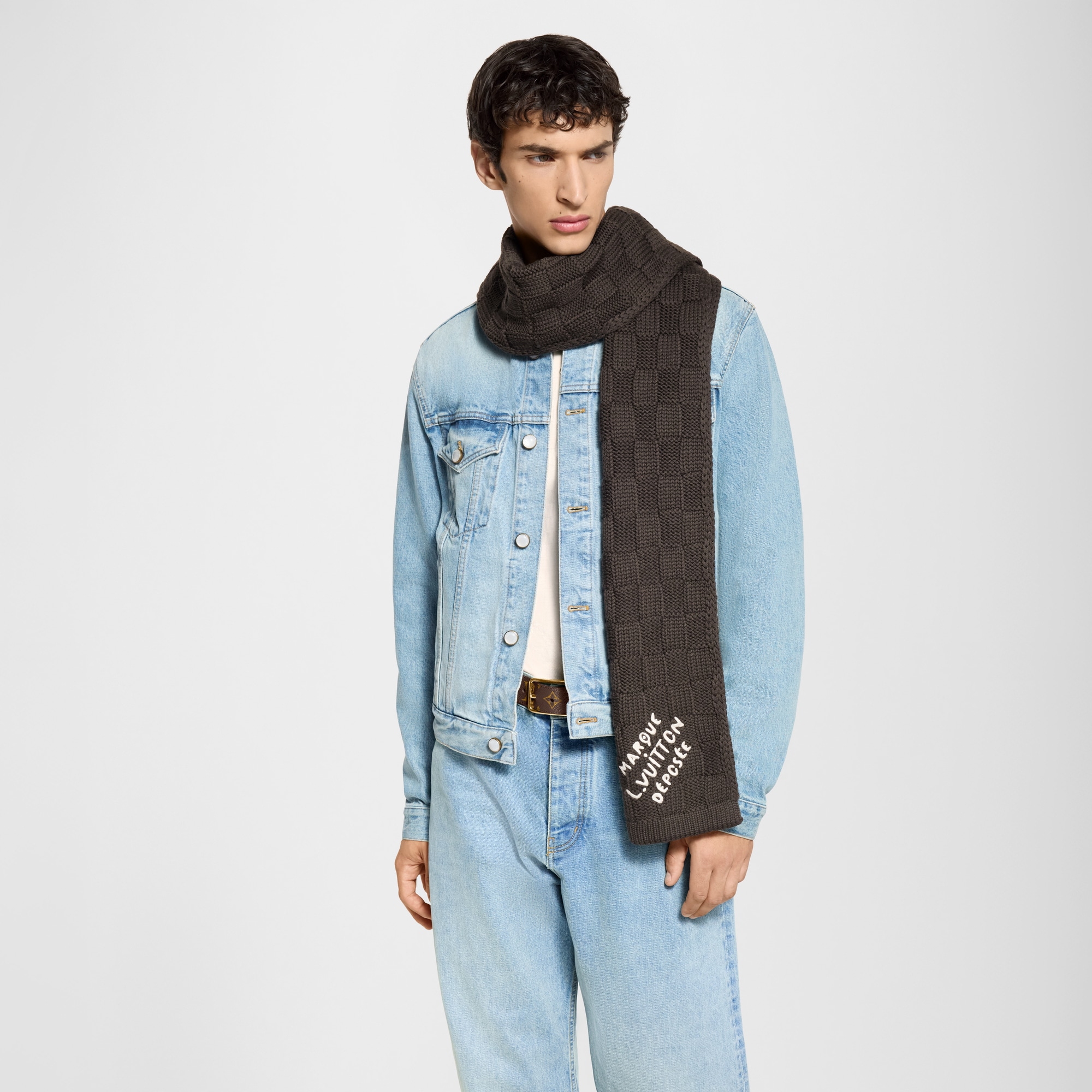 Damier Snug Scarf . in ผู้ชาย