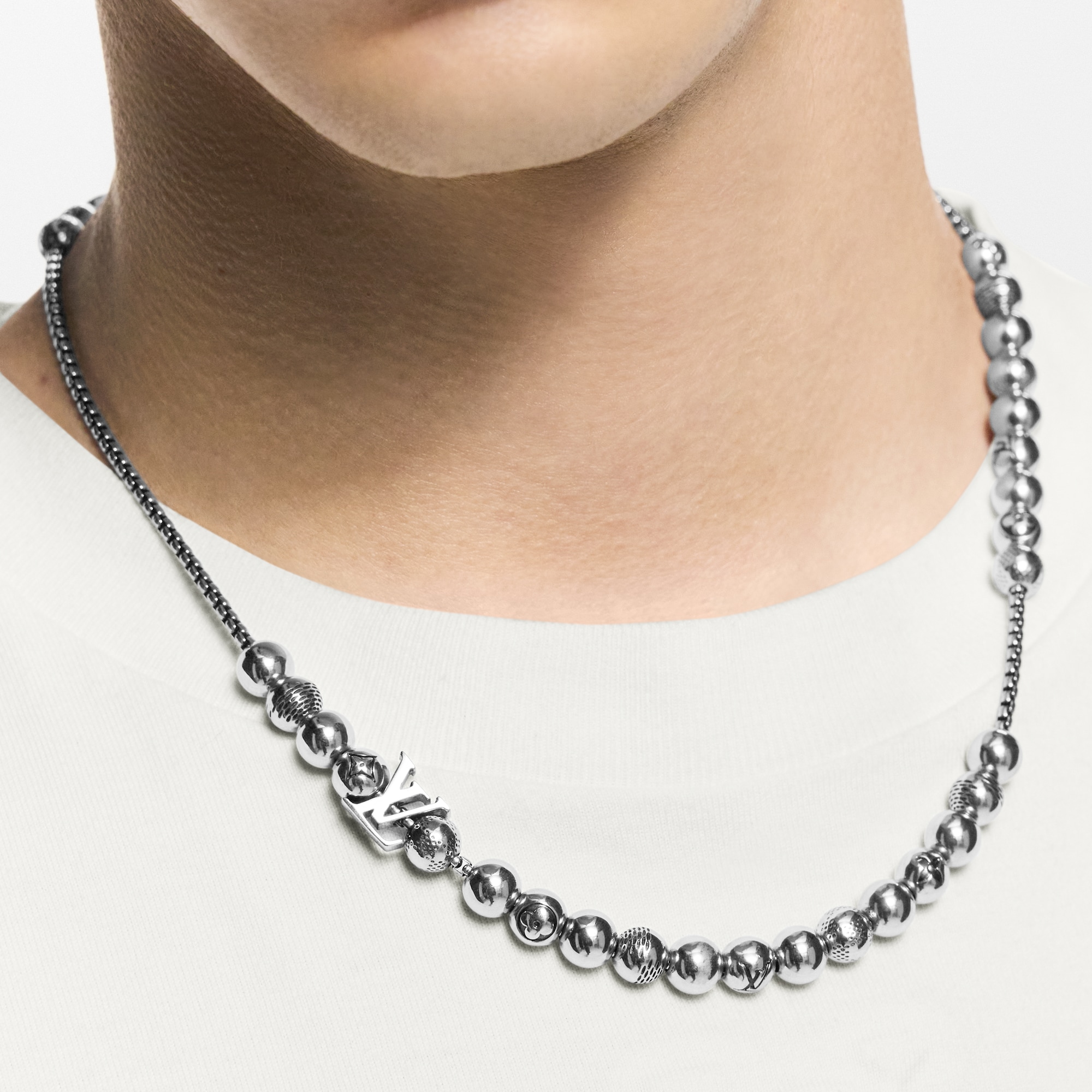 Damier Staples Ball Necklace
 . in ผู้ชาย