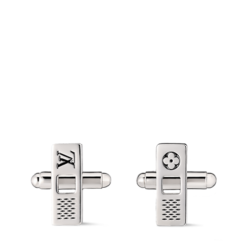Damier Staples Cut Out Cufflinks . in ผู้ชาย's แฟชั่นจิวเวลรี่ แฟชั่นจิวเวลรี่ทั้งหมด collections by Louis Vuitton (การย่อ/ขยายผลิตภัณฑ์)