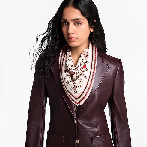 ผ้า Square รุ่น Damiergram 70 . in ผู้หญิง's แอคเซสเซอรี่ ผ้าโพกหัวสำหรับผู้หญิง collections by Louis Vuitton (การย่อ/ขยายผลิตภัณฑ์)