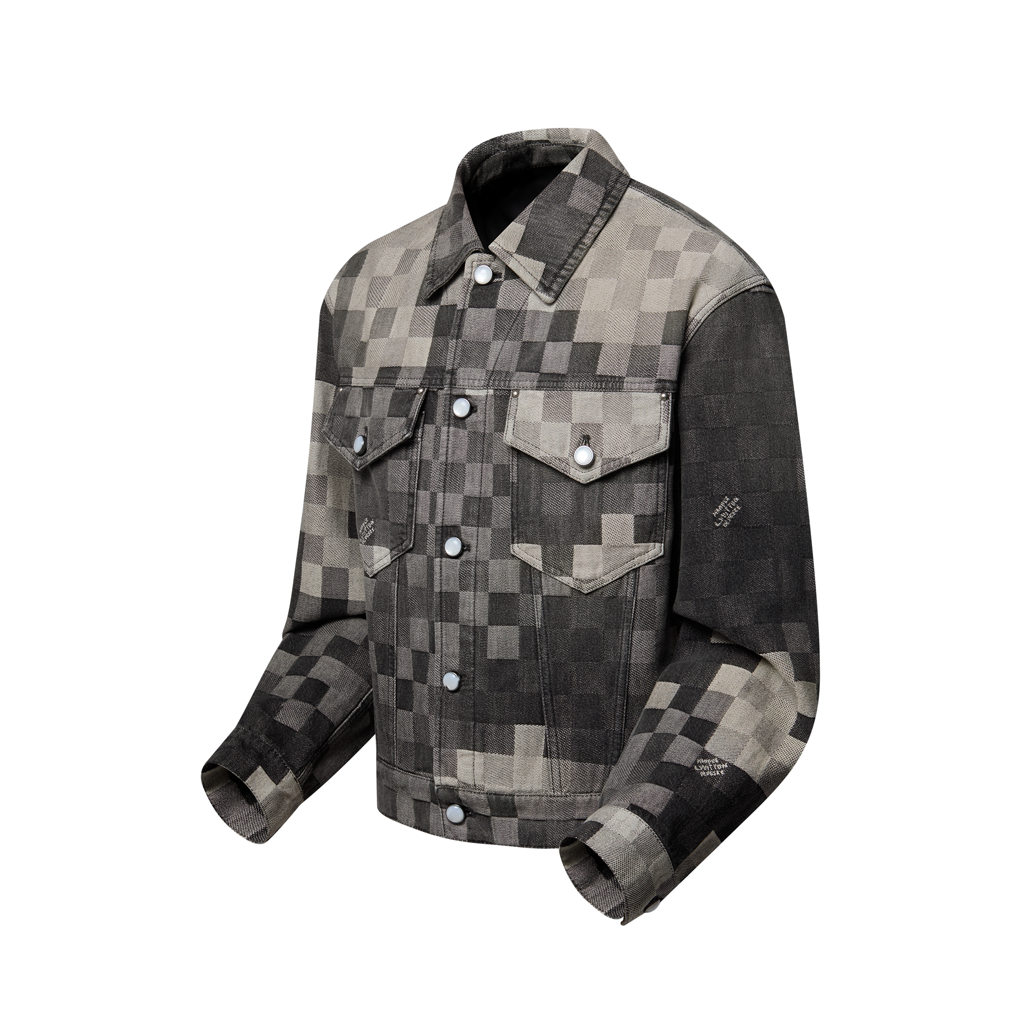เสื้อแจ็คเก็ตเดนิมคลาสสิกลาย Damoflage  in ผู้ชาย