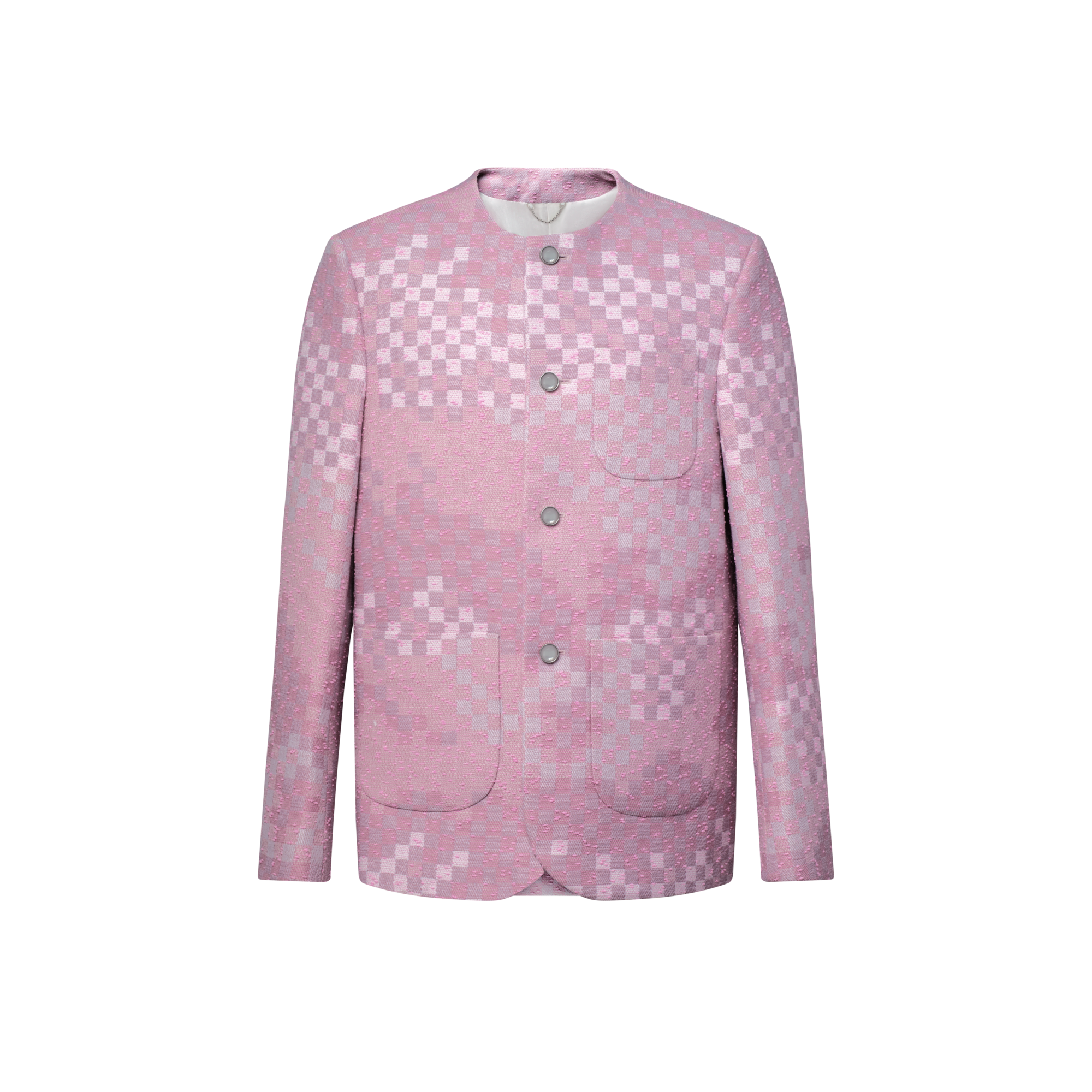 เสื้อแจ็คเก็ตผ้าทวีตไร้ปกลาย Damoflage  in ผู้ชาย