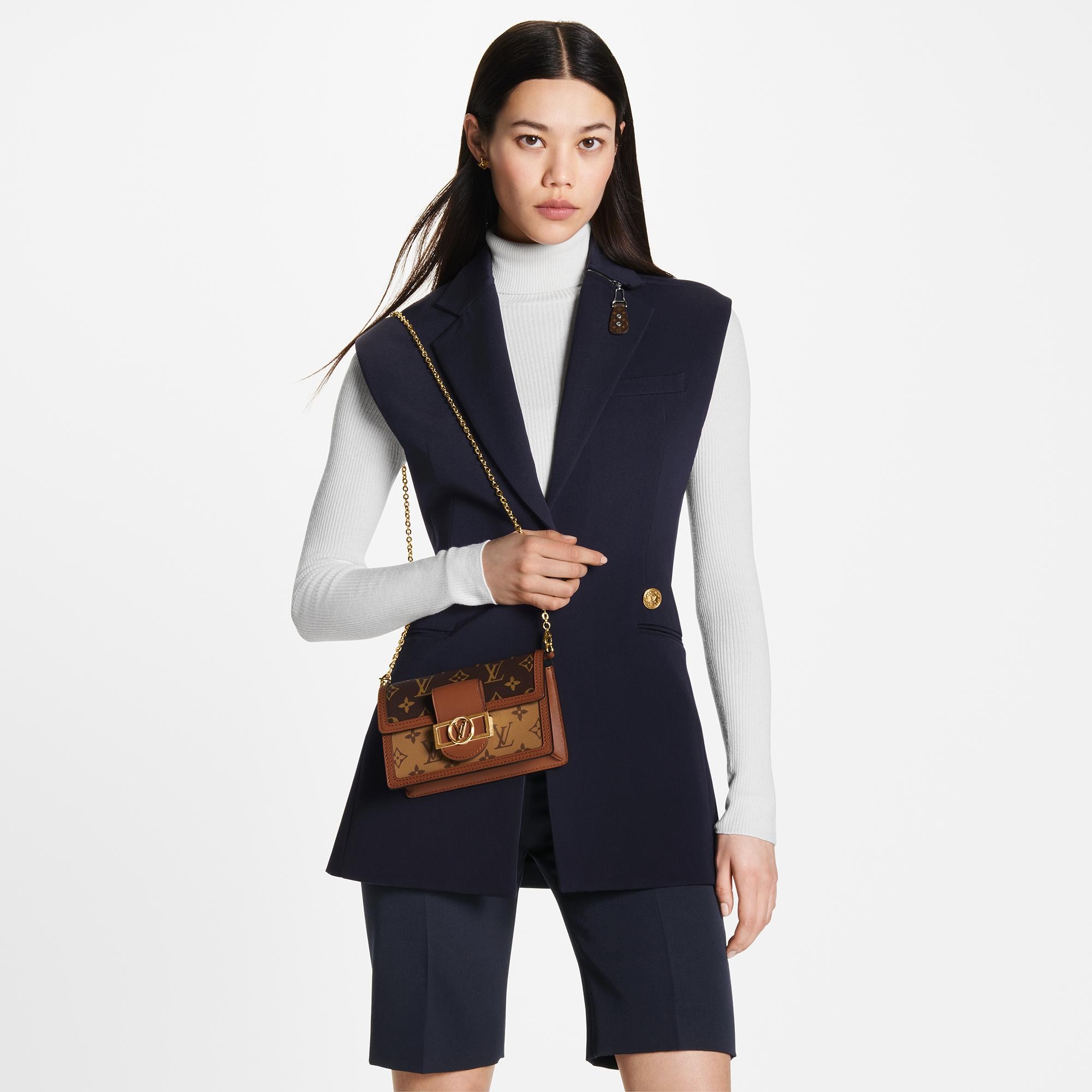 กระเป๋าสตางค์สายโซ่รุ่น Dauphine Monogram แคนวาสประเภทอื่น in ผู้หญิง
