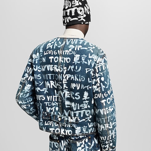 เสื้อแจ็คเก็ตเดนิมไร้ปก in ผู้ชาย's เสื้อผ้า เสื้อแจ็คเก็ตและเบลเซอร์สำหรับผู้ชาย collections by Louis Vuitton (การย่อ/ขยายผลิตภัณฑ์)