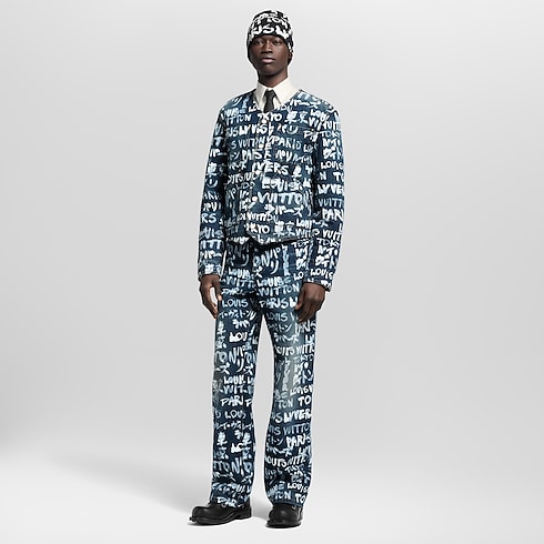 เสื้อแจ็คเก็ตเดนิมไร้ปก in ผู้ชาย's เสื้อผ้า เสื้อแจ็คเก็ตและเบลเซอร์สำหรับผู้ชาย collections by Louis Vuitton (การย่อ/ขยายผลิตภัณฑ์)