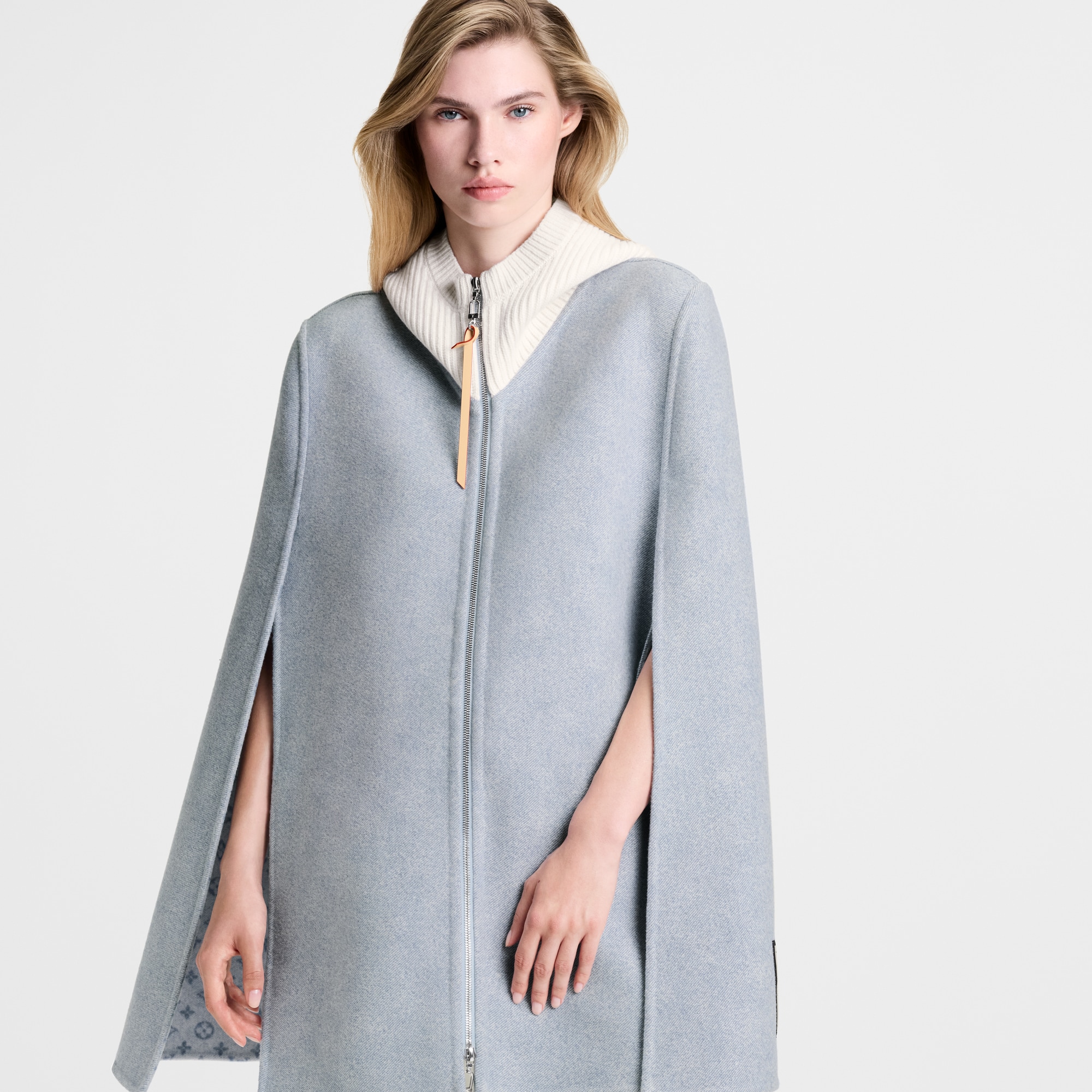 Denim-Effect Double Face Cape  in ผู้หญิง