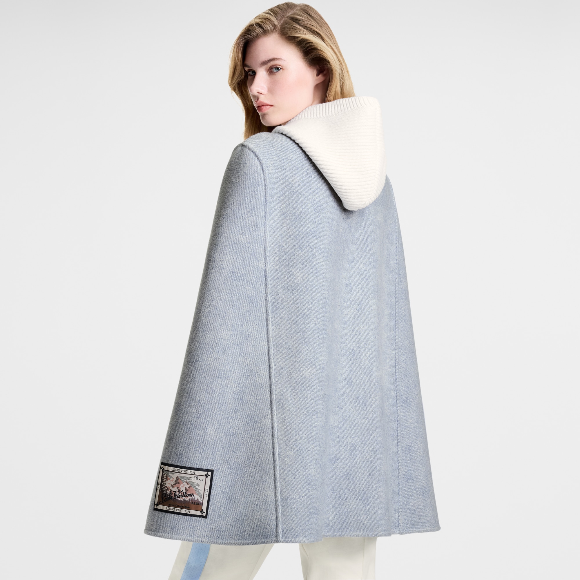Denim-Effect Double Face Cape  in ผู้หญิง