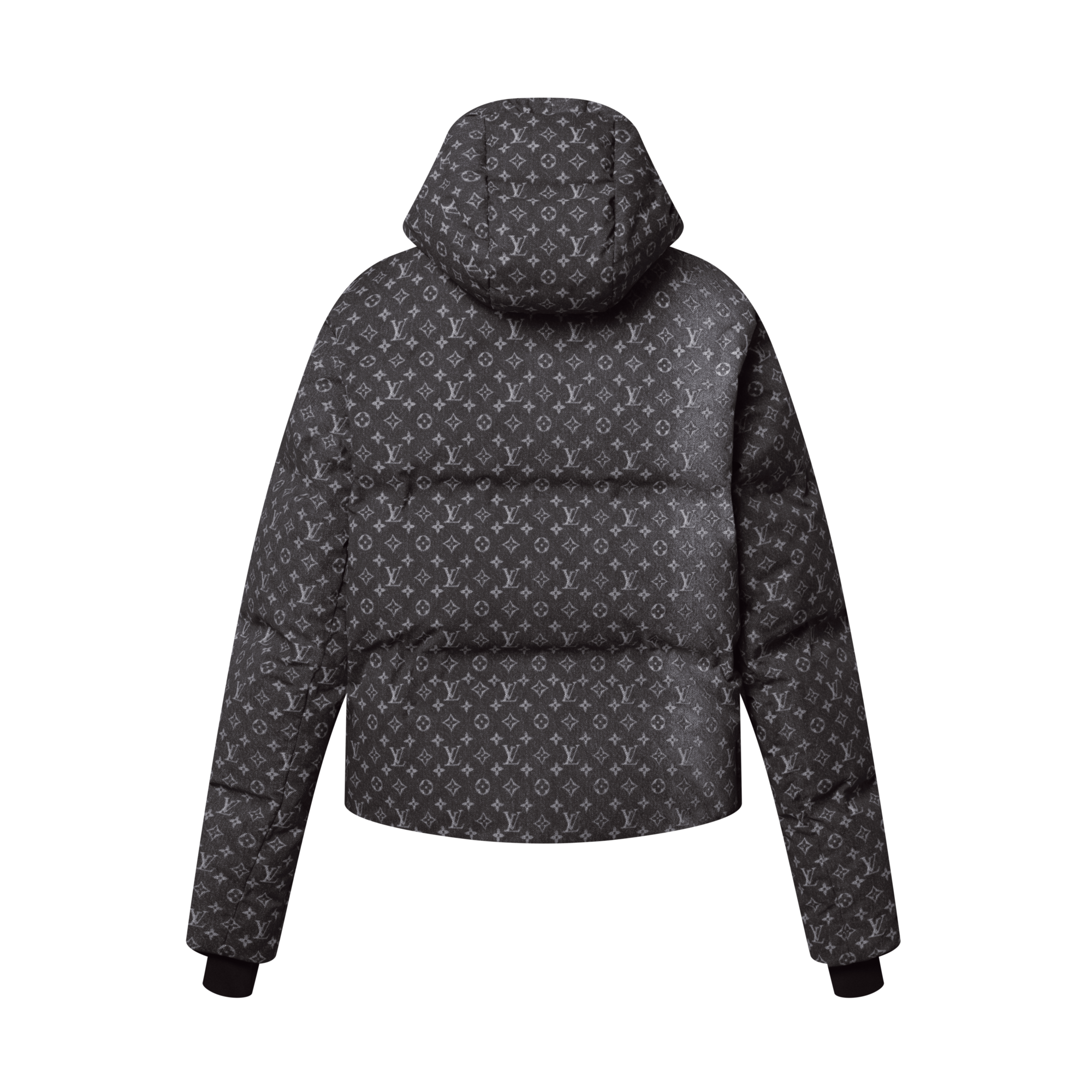 Denim-Effect Monogram Ski Jacket  in ผู้หญิง