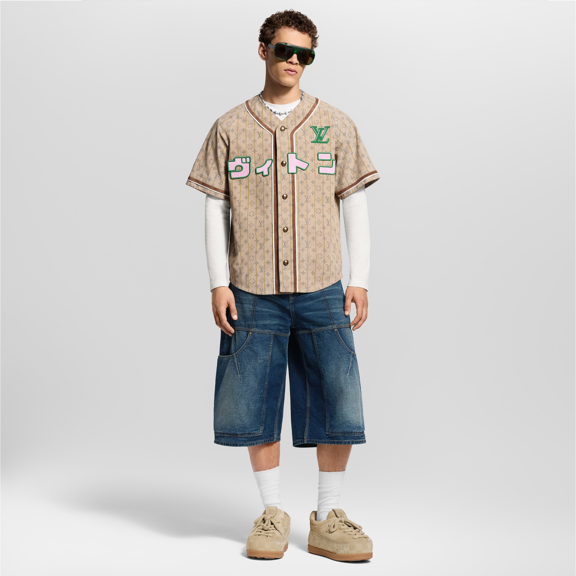 กางเกงเดนิมขาสั้นสไตล์ Workwear  in ผู้ชาย