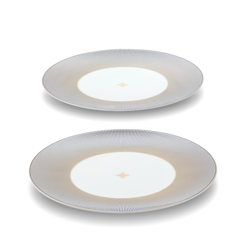 เซ็ตจานอาหารเย็น 2 ใบรุ่น Dichroic in ทรังก์ การเดินทาง และ บ้าน's บ้านและศิลปะการไดนิ่ง ที่สุดแห่งศิลปะการไดนิ่ง collections by Louis Vuitton (การย่อ/ขยายผลิตภัณฑ์)