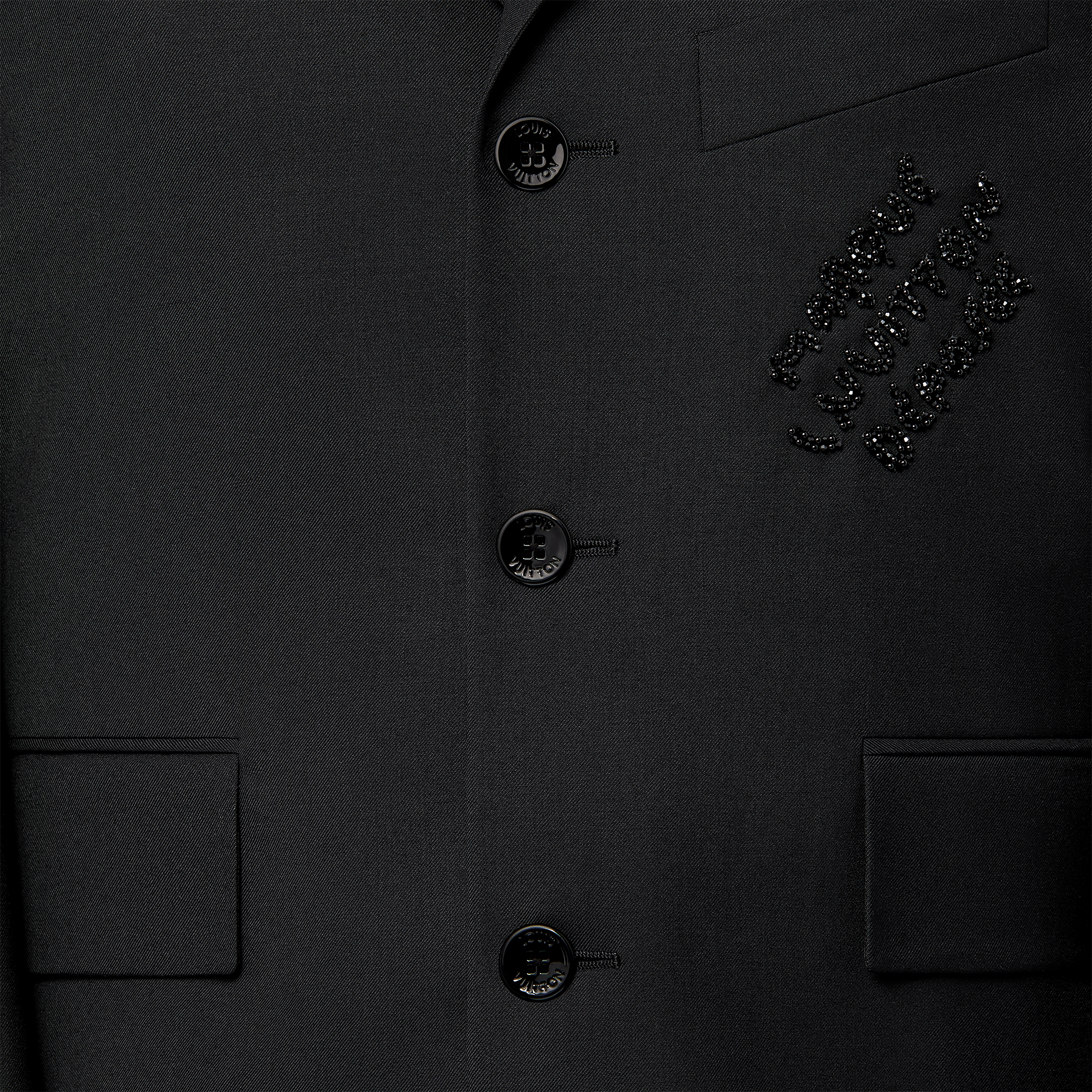 เสื้อแจ็คเก็ตบลูซงผ้าวูลปักลายสัญลักษณ์  in ผู้ชาย