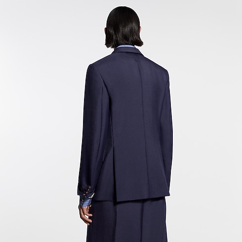 เสื้อแจ็คเก็ตกระดุมสองแถวผ้าโมแฮร์ in ผู้ชาย's เสื้อผ้า เสื้อแจ็คเก็ตและเบลเซอร์สำหรับผู้ชาย collections by Louis Vuitton (การย่อ/ขยายผลิตภัณฑ์)