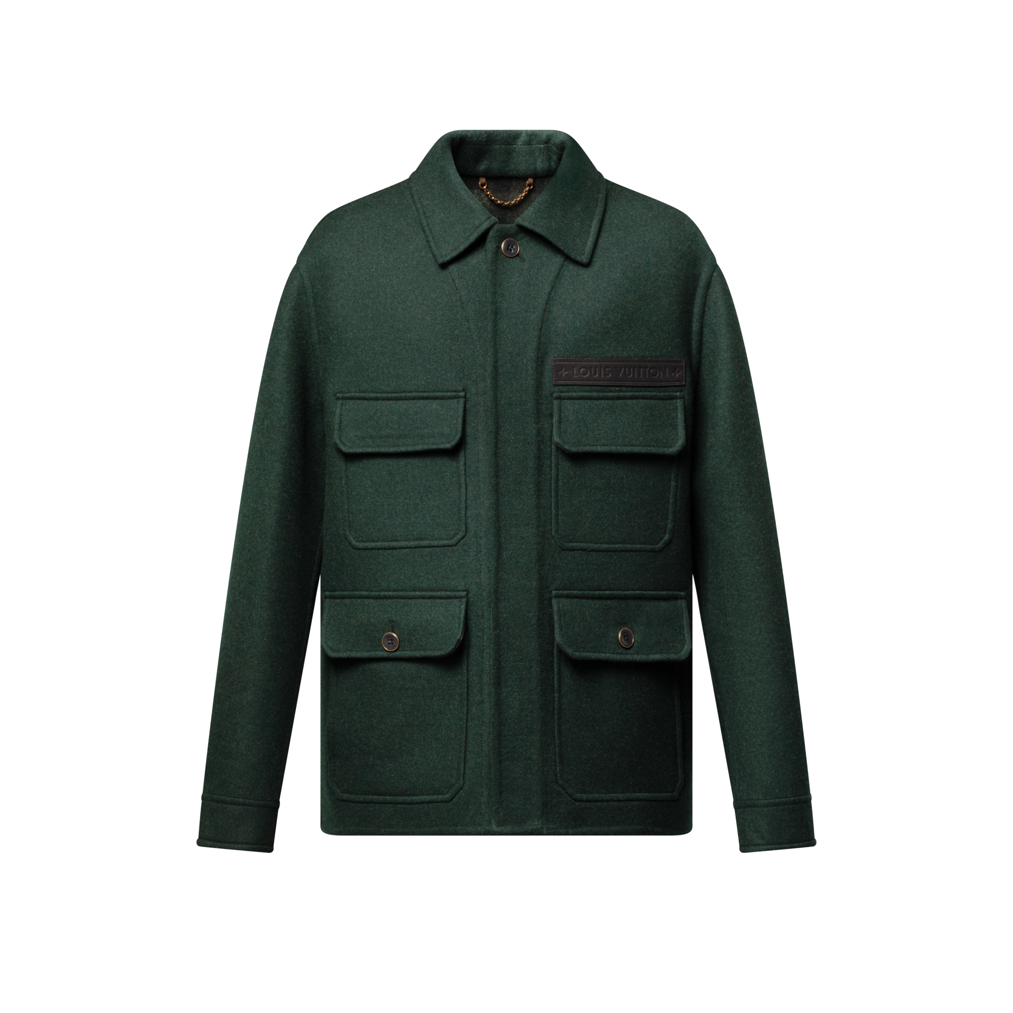 เสื้อแจ็คเก็ต Workwear ผ้าแคชเมียร์ผสมทอสองด้าน  in ผู้ชาย
