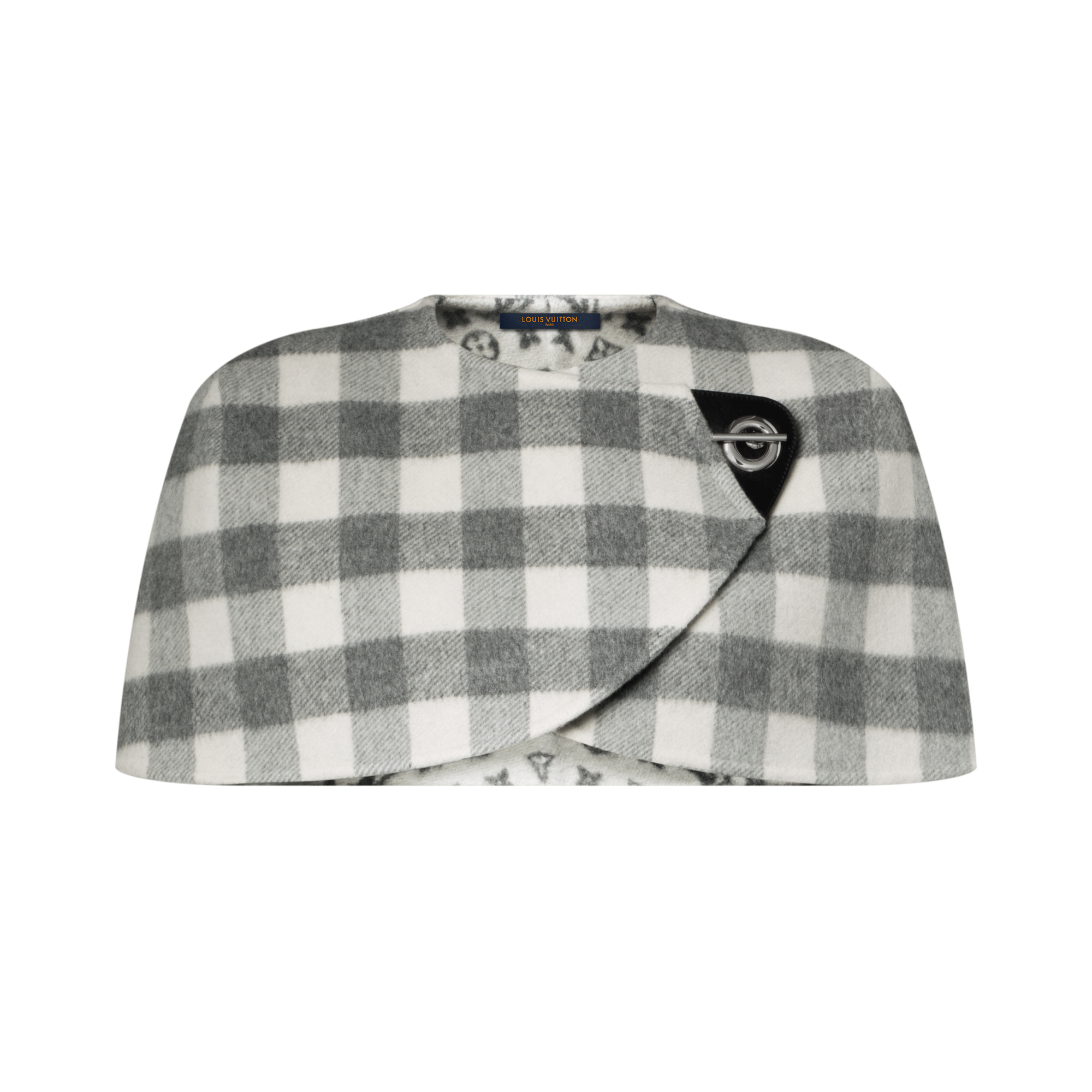 เสื้อโค้ททรงเคปทอสองด้านลายตาราง  in ผู้หญิง