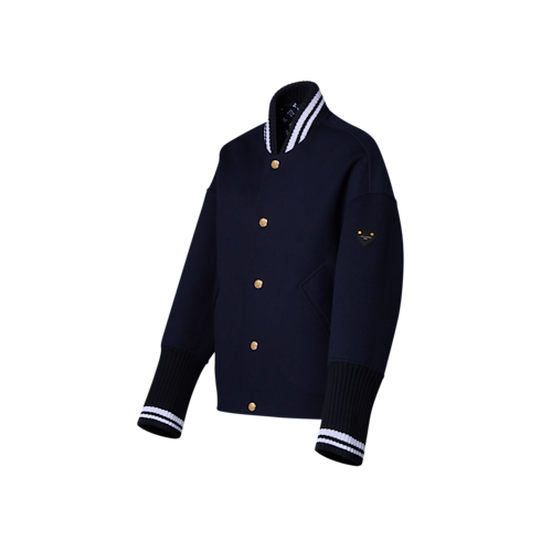 เสื้อแจ็คเก็ต Varsity ทอสองด้าน in ผู้หญิง's เสื้อผ้า เสื้อโค้ทกันหนาวและเสื้อแจ็คเก็ตสำหรับผู้หญิง collections by Louis Vuitton (การย่อ/ขยายผลิตภัณฑ์)