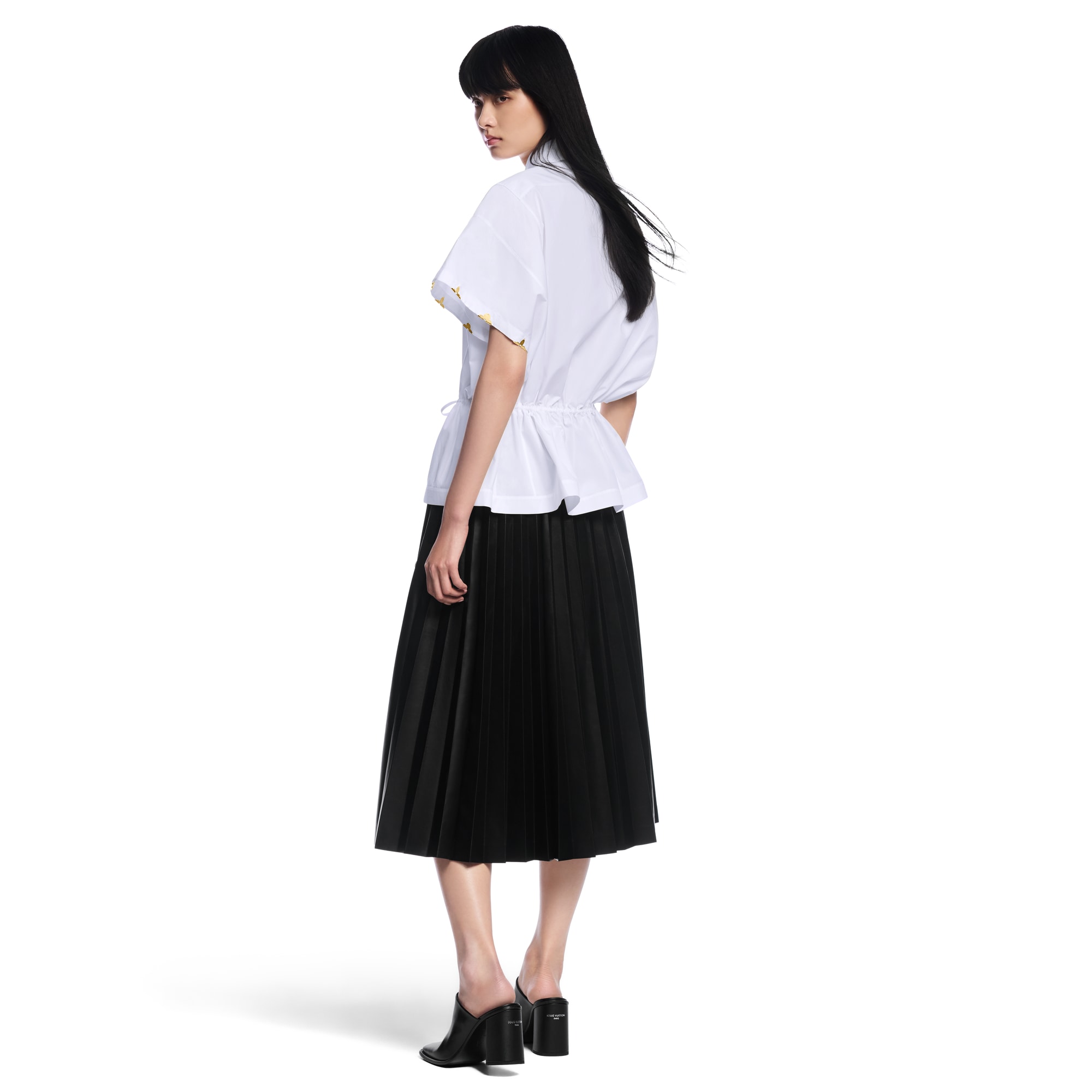เสื้อเชิ้ตผูกเอวผ้าคอตตอนป๊อปลิน  in ผู้หญิง