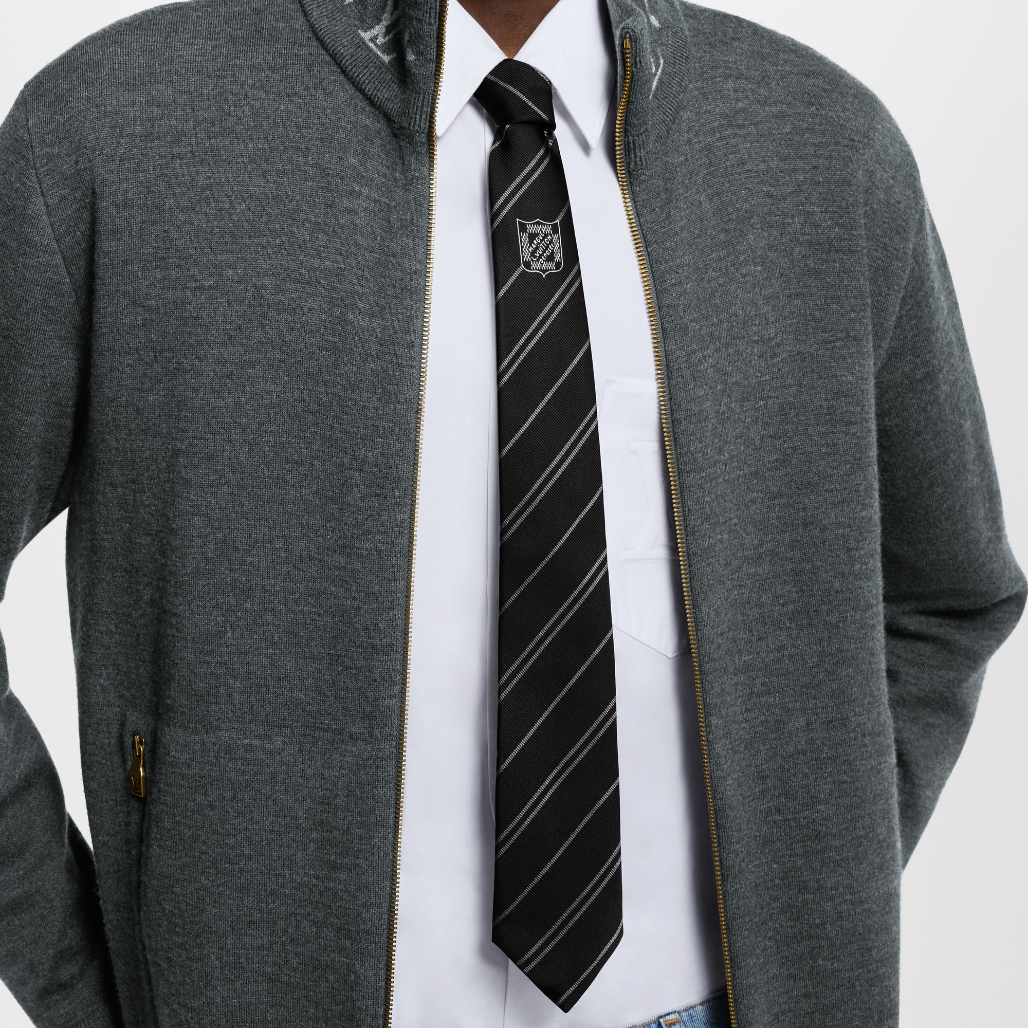 เนคไทรุ่น Ecu Stripes . in ผู้ชาย