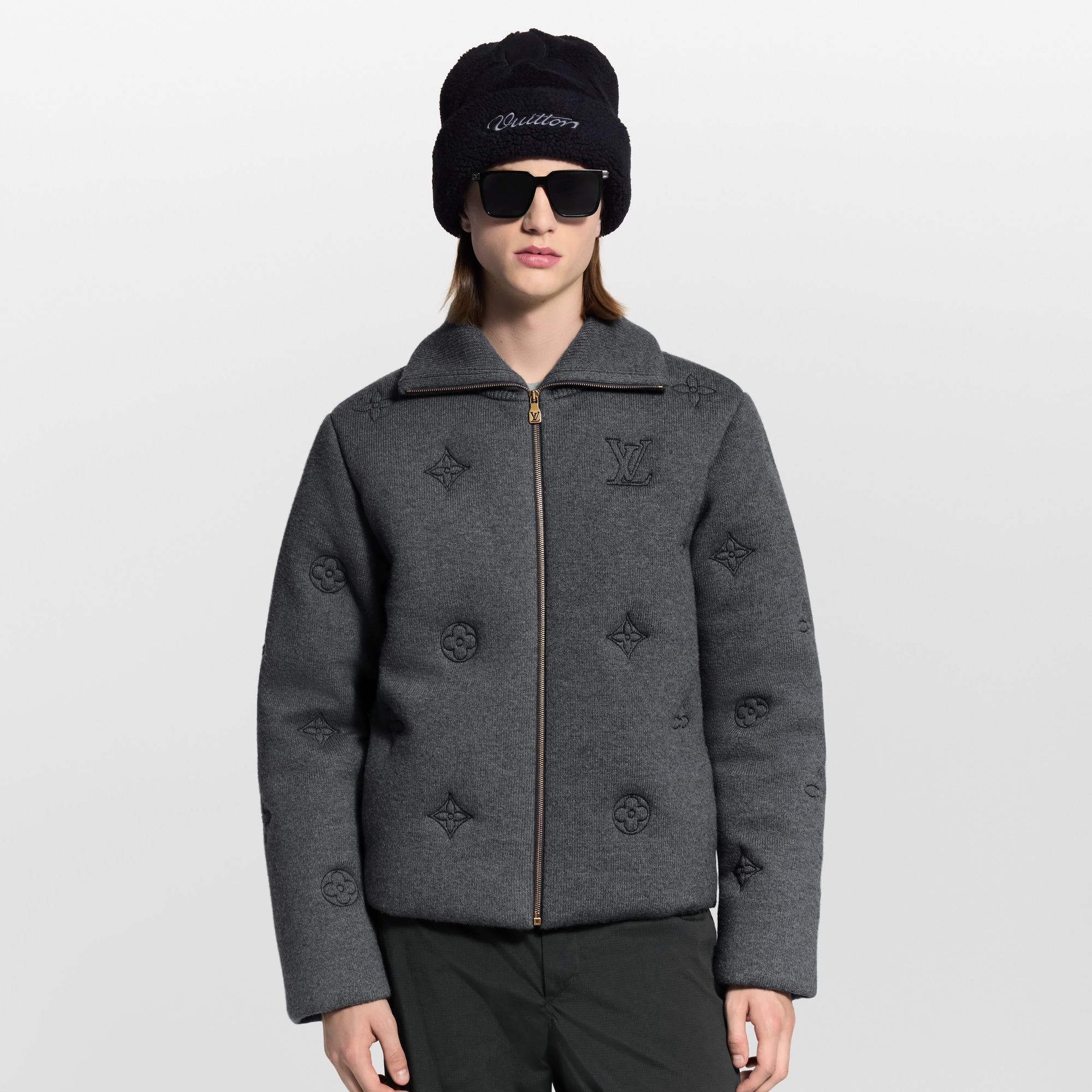 Elegant Monogram Knitted Down Blouson  in ผลิตภัณฑ์ใหม่