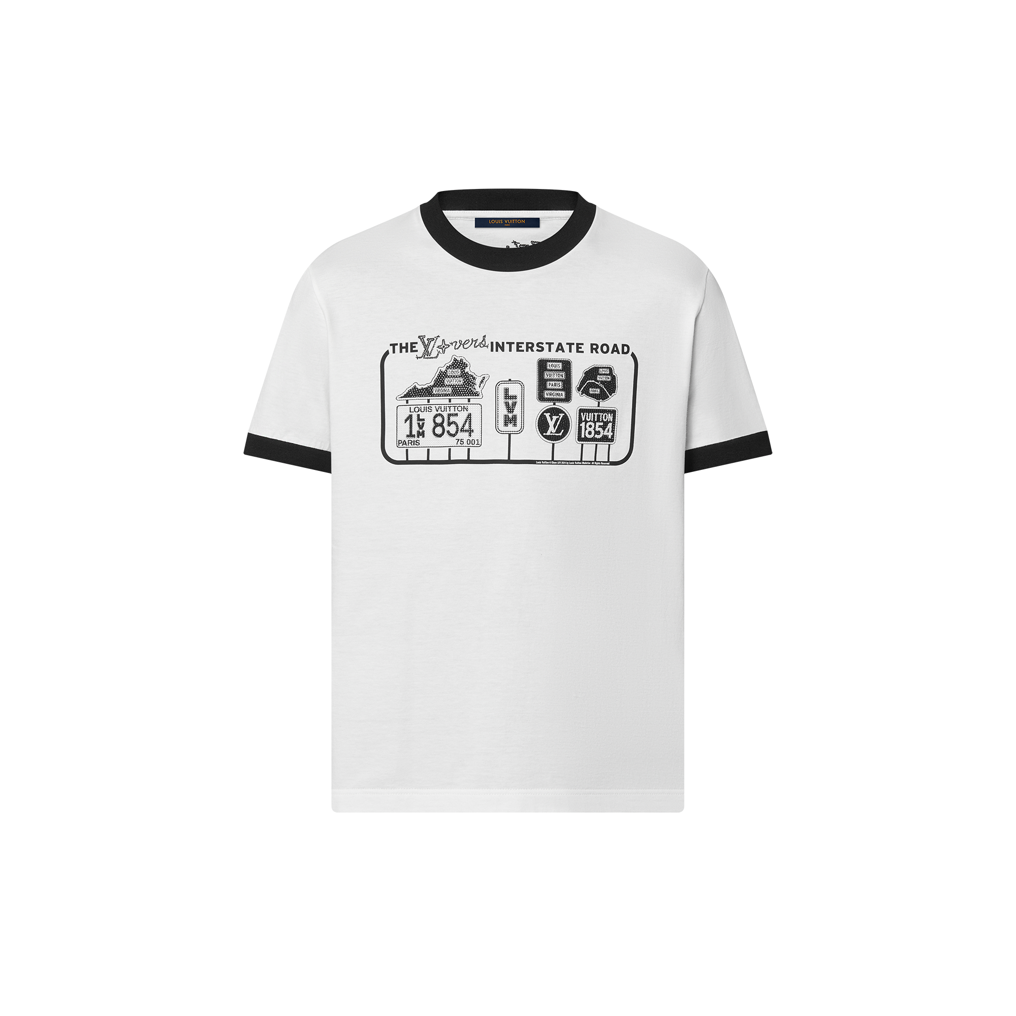 เสื้อยืดผ้าคอตตอนตกแต่งลาย  in ผู้ชาย
