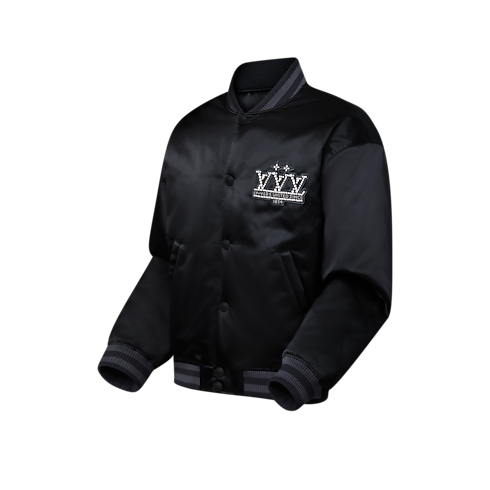 เสื้อแจ็คเก็ตบลูซงเบสบอลผ้าไนลอนตกแต่งแพตช์ in ผู้ชาย's เสื้อผ้า เสื้อโค้ทกันหนาวสำหรับผู้ชาย collections by Louis Vuitton (การย่อ/ขยายผลิตภัณฑ์)