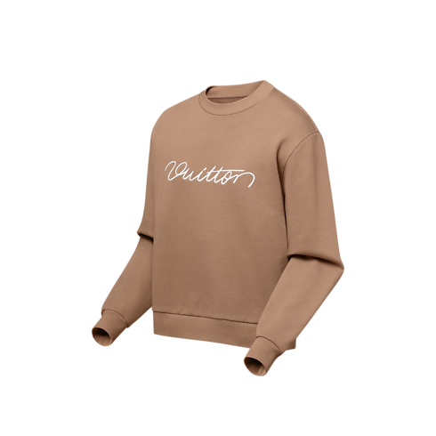 เสื้อคอกลมผ้าคอตตอนปักลาย in ผู้หญิง's เสื้อผ้า เสื้อสเวตเตอร์กันหนาวสำหรับผู้หญิง collections by Louis Vuitton (การย่อ/ขยายผลิตภัณฑ์)