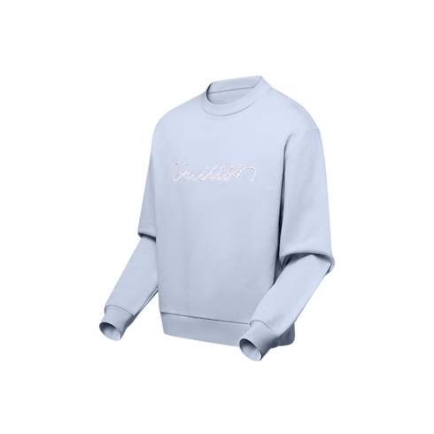 เสื้อคอกลมผ้าคอตตอนปักลาย in ผู้หญิง's เสื้อผ้า เสื้อสเวตเตอร์กันหนาวสำหรับผู้หญิง collections by Louis Vuitton (การย่อ/ขยายผลิตภัณฑ์)