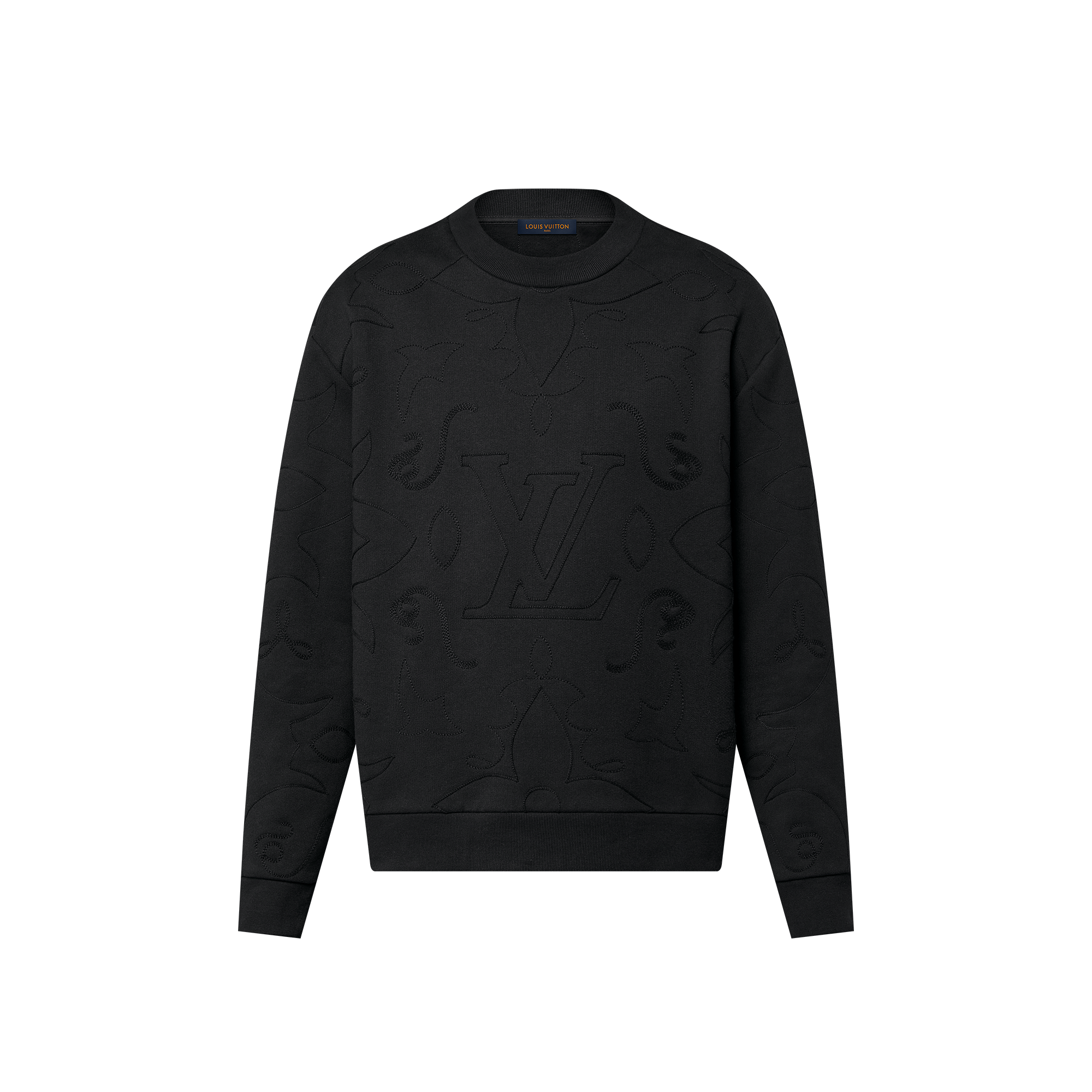 เสื้อคอกลมผ้าคอตตอนเจอร์ซีย์ปักลาย  in ผู้ชาย