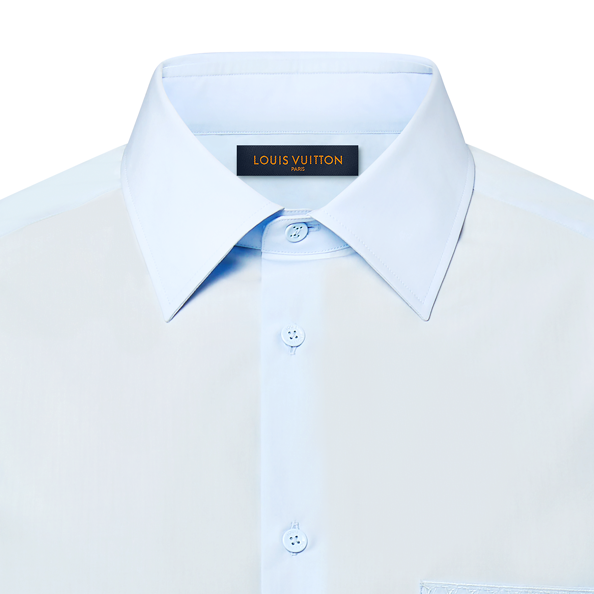 เสื้อเชิ้ตแขนยาวผ้าคอตตอนปักสัญลักษณ์  in ผู้ชาย