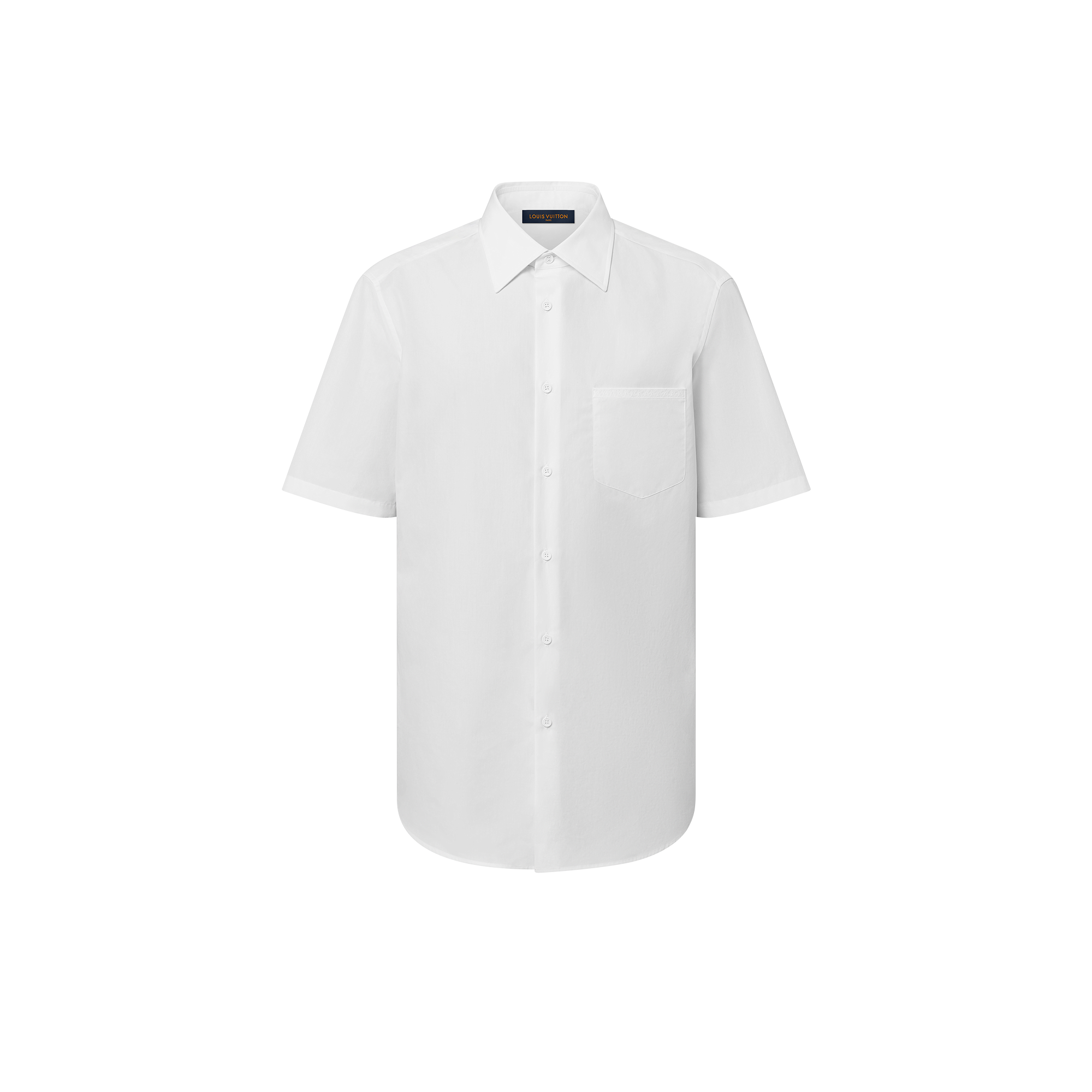 เสื้อเชิ้ตแขนสั้นผ้าคอตตอนปักสัญลักษณ์  in ผู้ชาย
