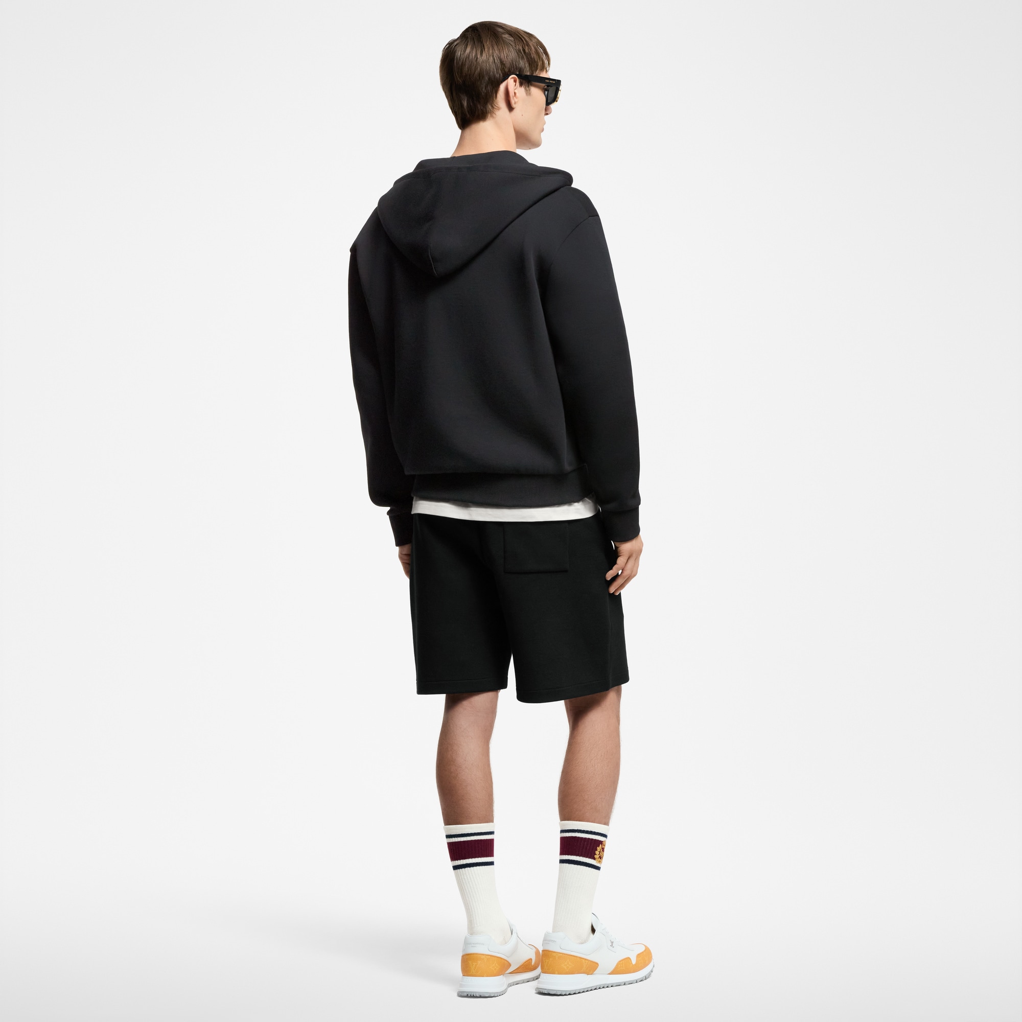เสื้อฮู้ดเจอร์ซีย์ซิปหน้าปักลาย  in ผู้ชาย