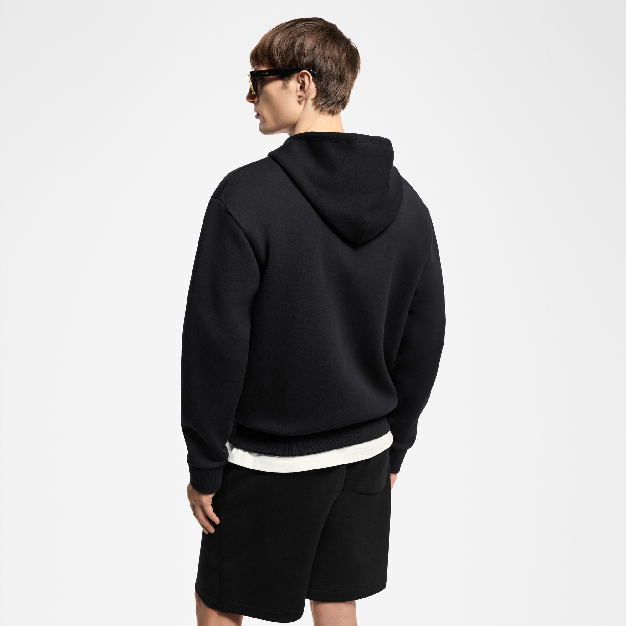 เสื้อฮู้ดเจอร์ซีย์ซิปหน้าปักลาย  in ผู้ชาย