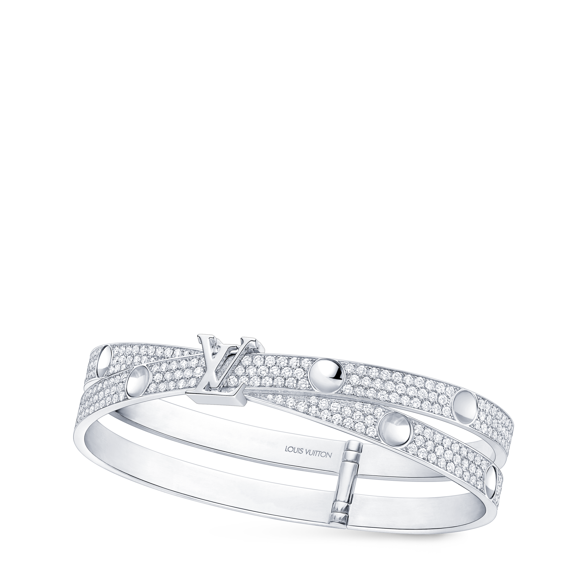 กำไลข้อมือ Empreinte ไวท์โกลด์และเพชร  in จิวเวลรี่