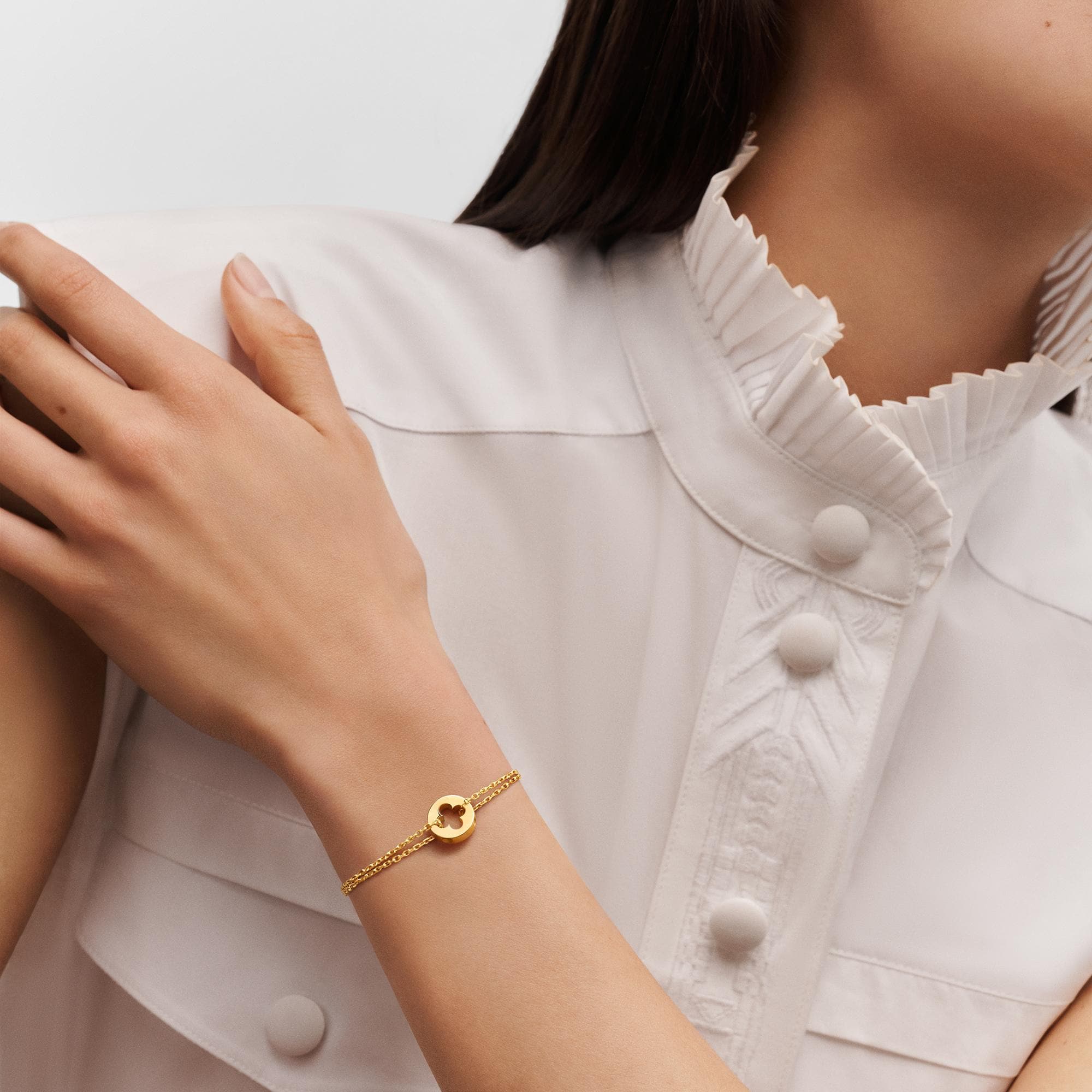 สร้อยข้อมือ EMPREINTE, เยลโลว์โกลด์  in จิวเวลรี่