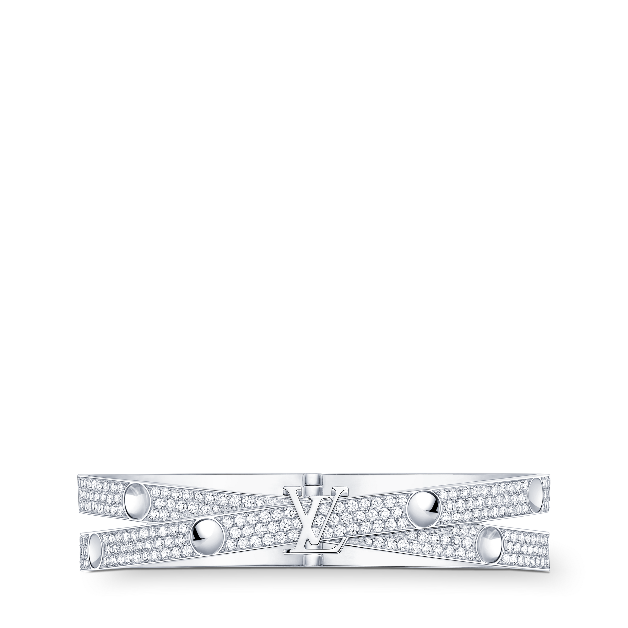 กำไลข้อมือ Empreinte ไวท์โกลด์และเพชร  in จิวเวลรี่