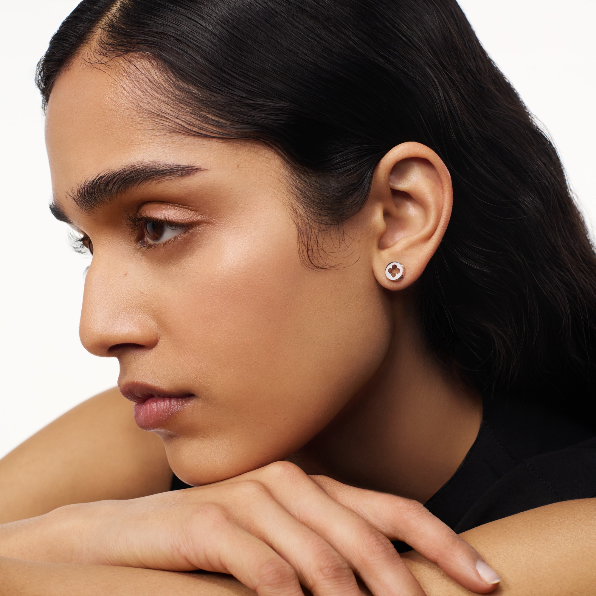 ต่างหู EMPREINTE, ไวท์โกลด์  in จิวเวลรี่