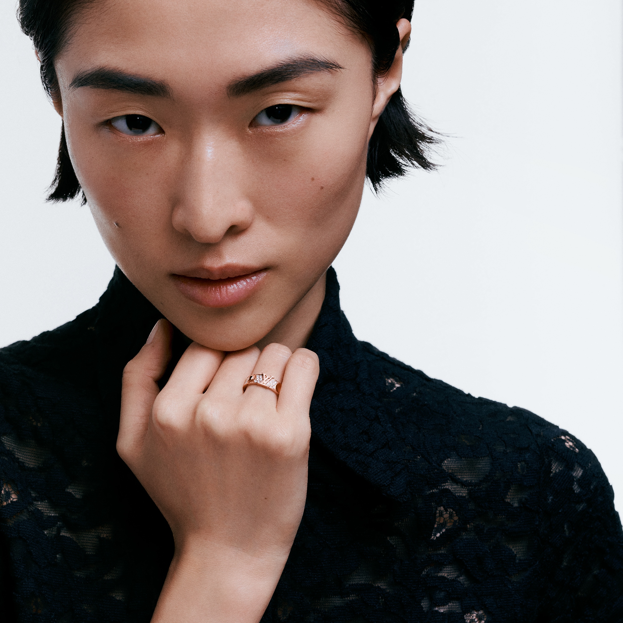 แหวน Empreinte พิงค์โกลด์และเพชร  in จิวเวลรี่