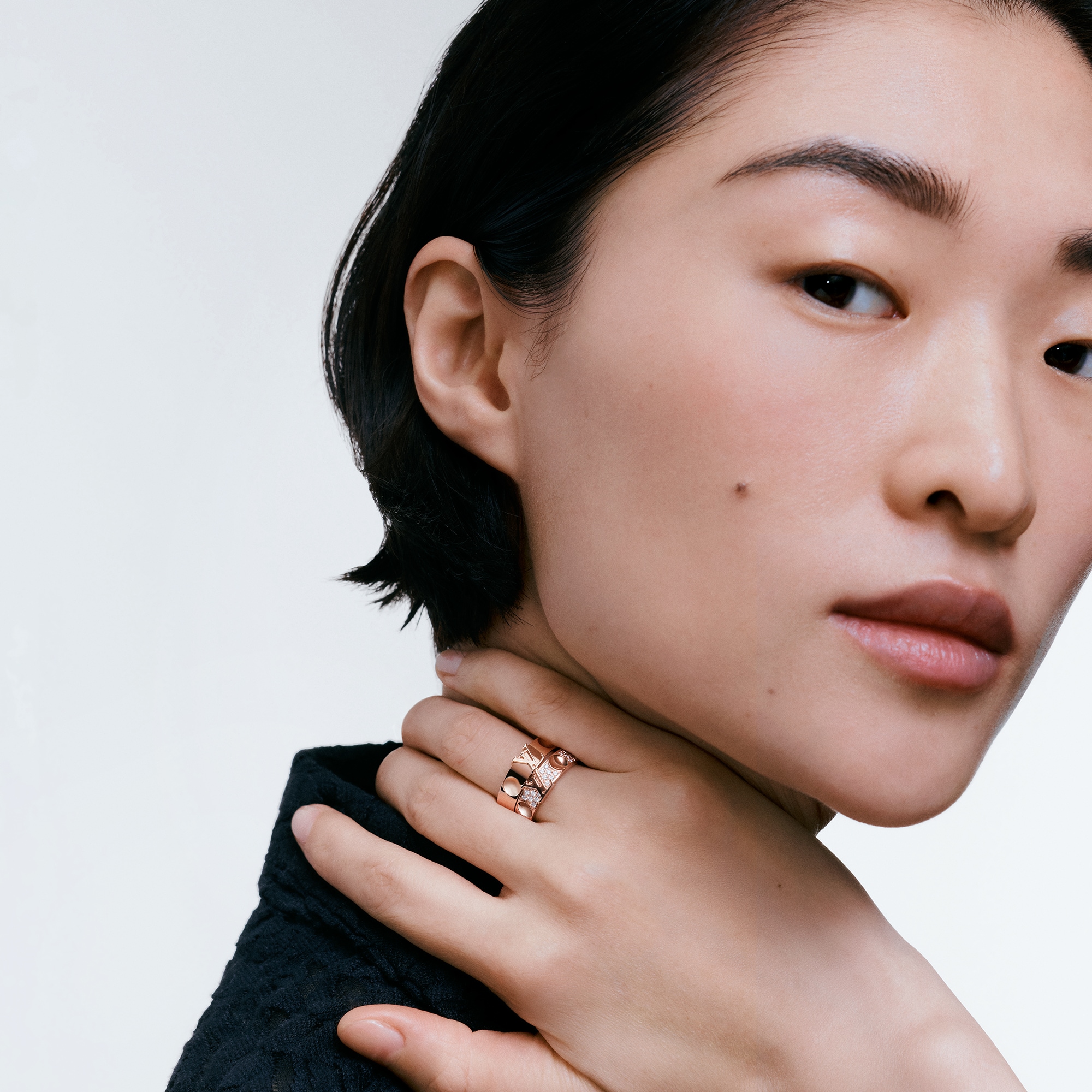 แหวน Empreinte พิงค์โกลด์และเพชร  in จิวเวลรี่
