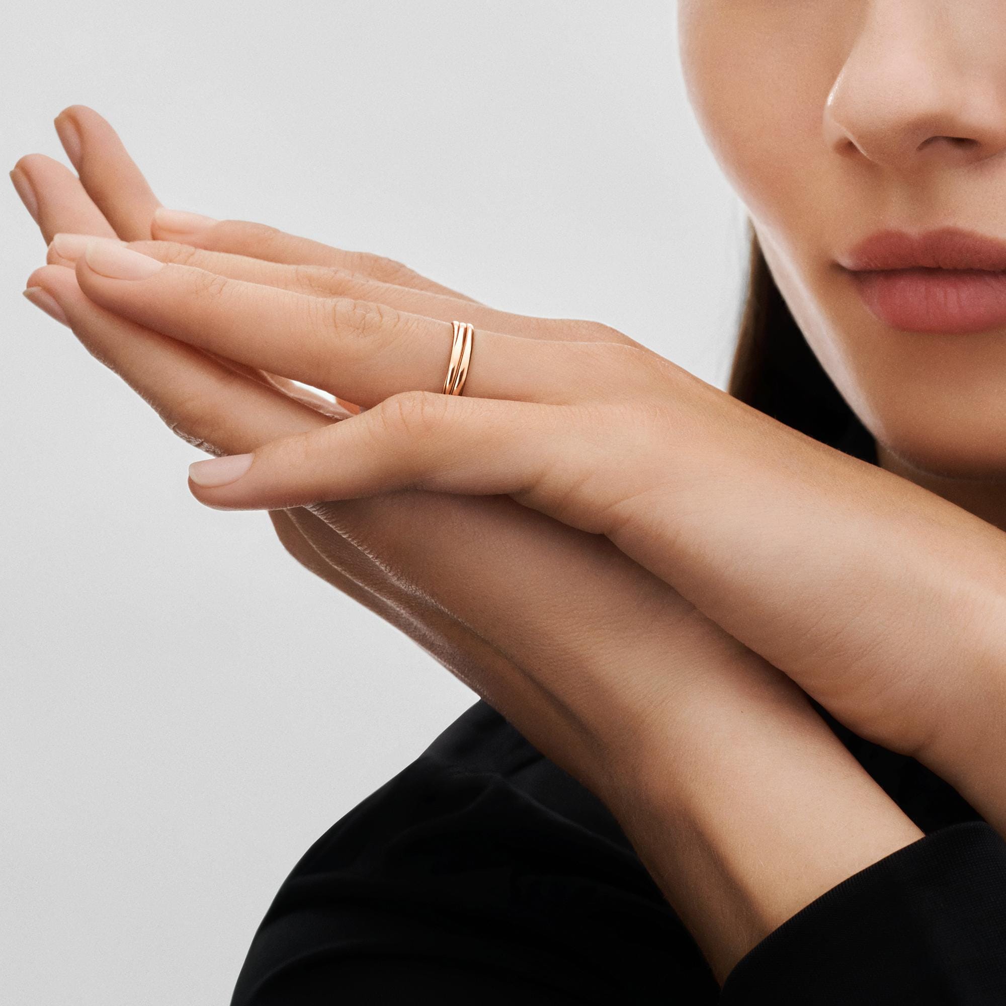 Epi wedding band, pink gold  in จิวเวลรี่