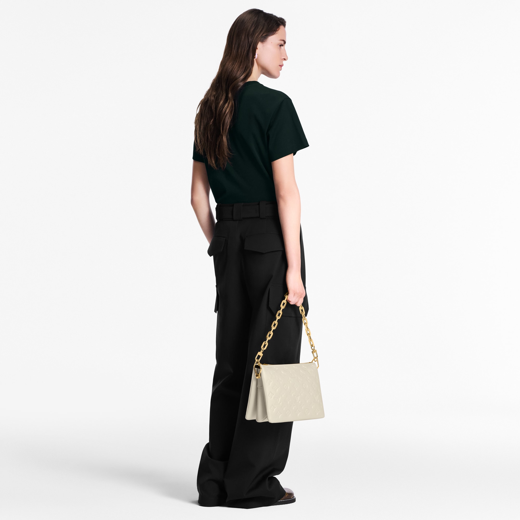 เสื้อยืดลาย LV Flocked  in ผู้หญิง