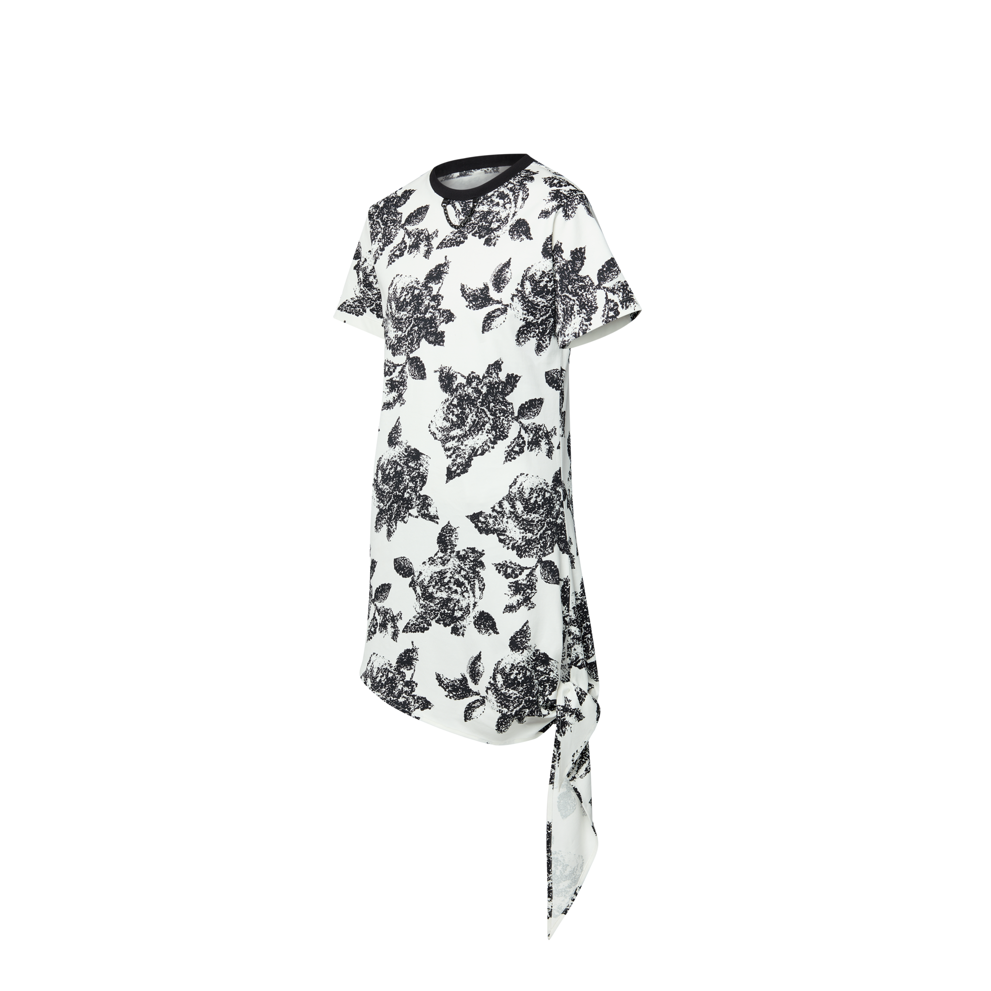 เดรสเสื้อยืดผูกเอวลาย Floral  in ผู้หญิง