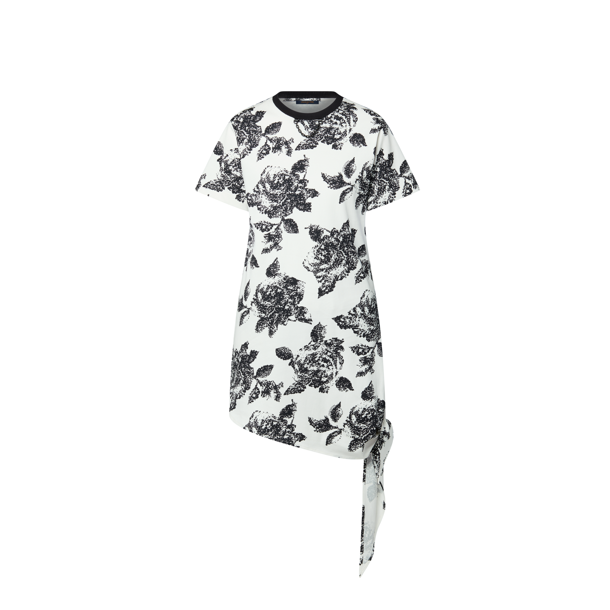 เดรสเสื้อยืดผูกเอวลาย Floral  in ผู้หญิง