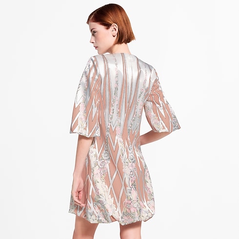 มินิเดรสลาย Floral วอลล์เปเปอร์ in ผู้หญิง's เสื้อผ้า ชุดเดรสสำหรับผู้หญิง collections by Louis Vuitton (การย่อ/ขยายผลิตภัณฑ์)
