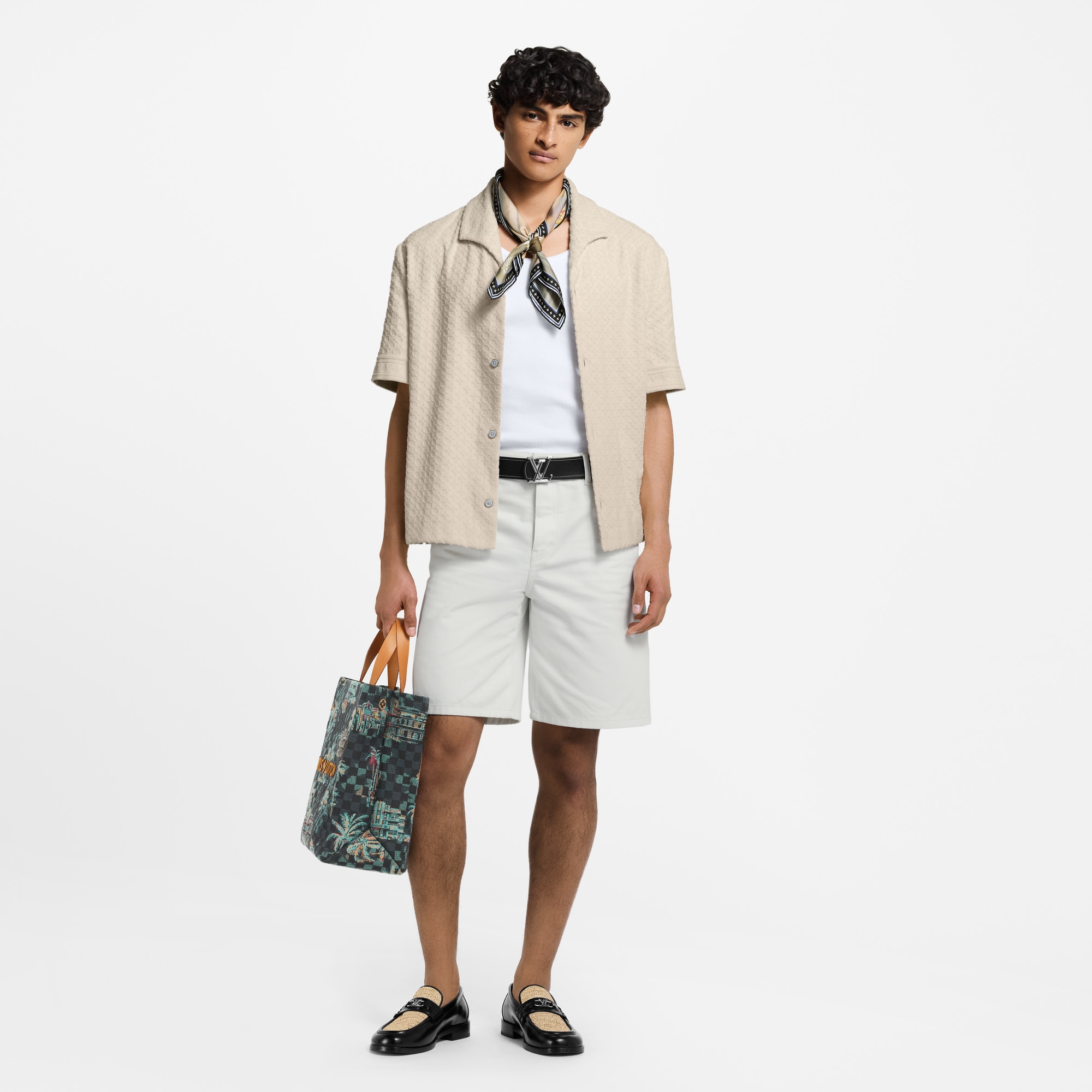 เสื้อเชิ้ตแขนสั้นลาย French Terry  in ผู้ชาย