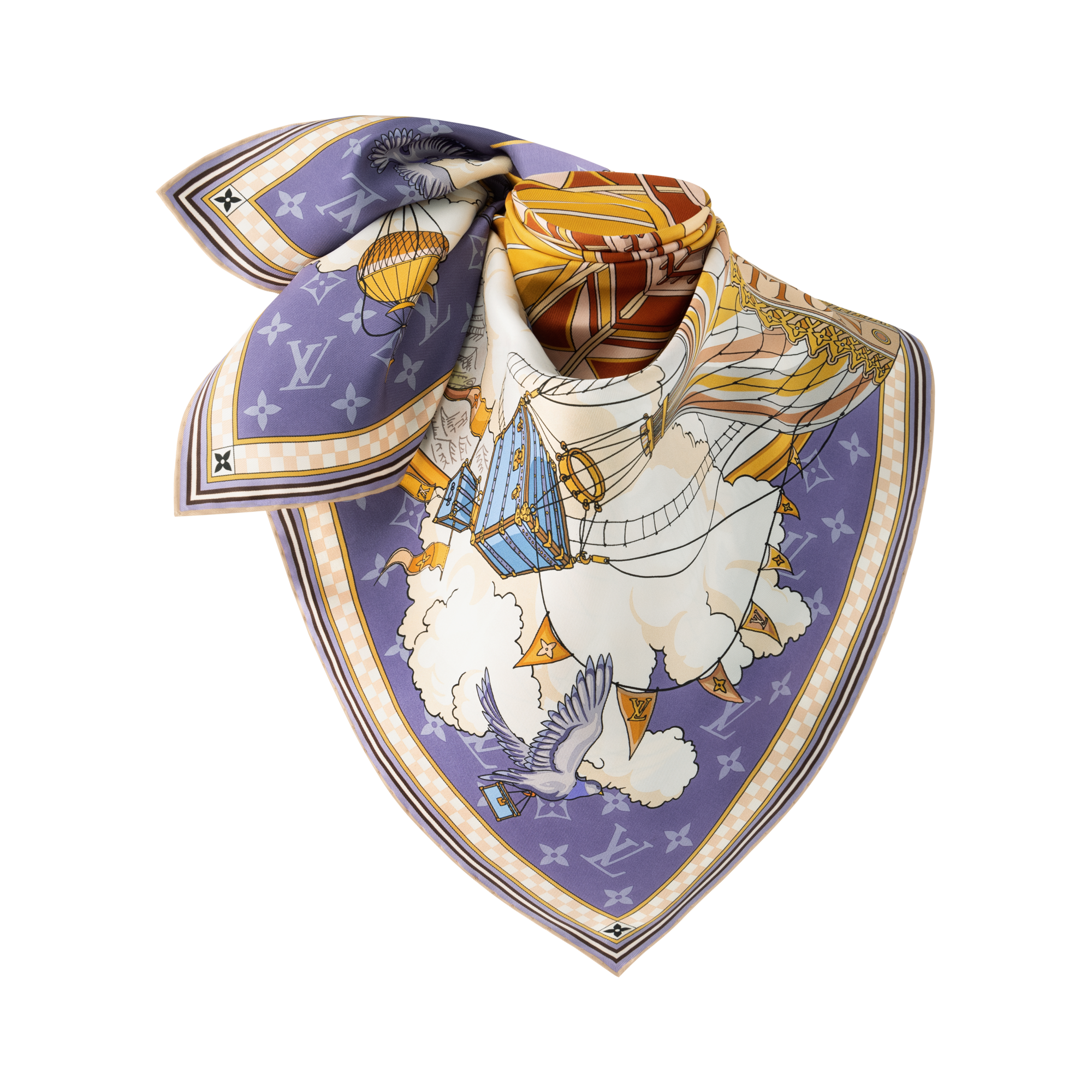 ผ้า Square รุ่น From The Cloud 90 . in ผู้หญิง