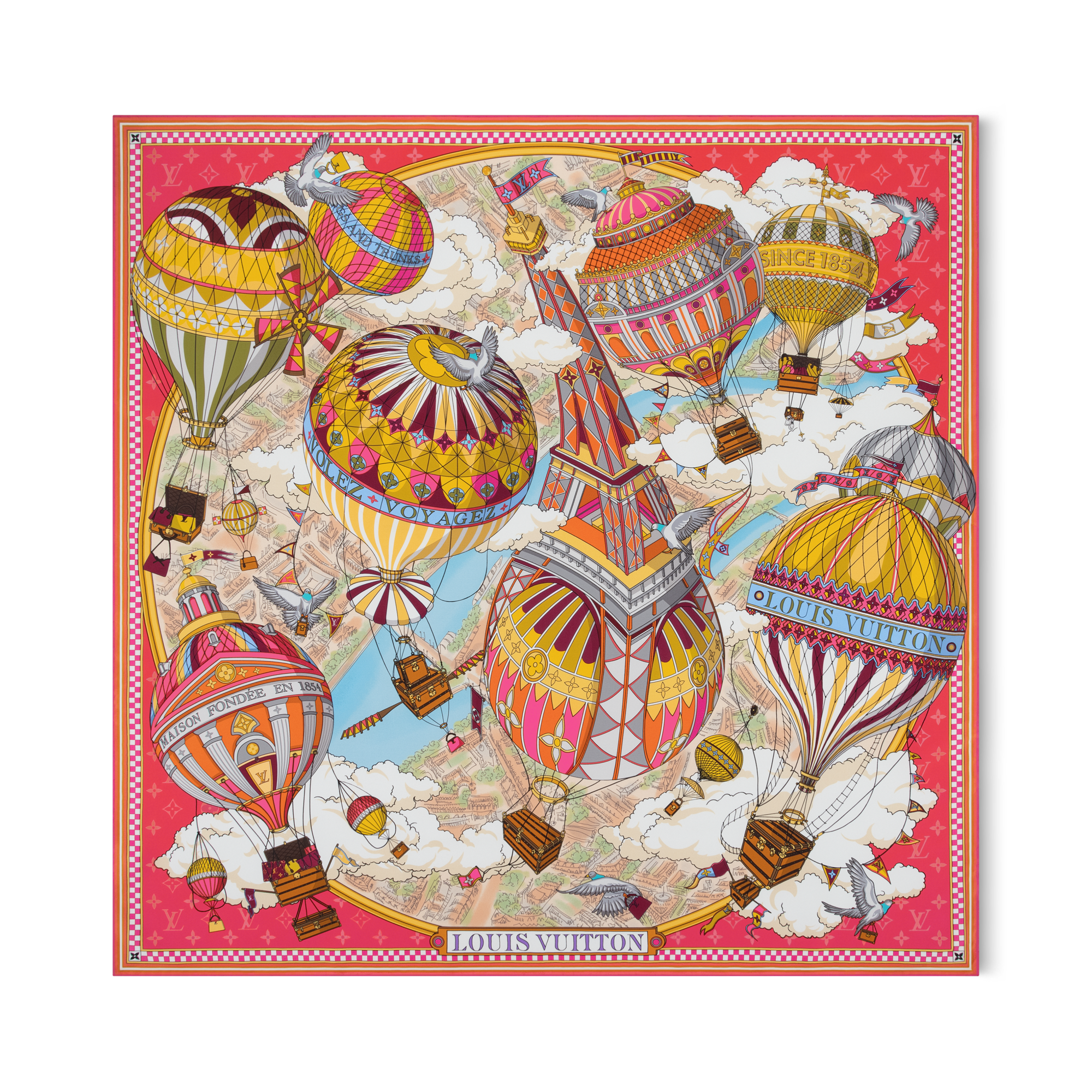 ผ้า Square รุ่น From The Cloud 90 . in ผู้หญิง