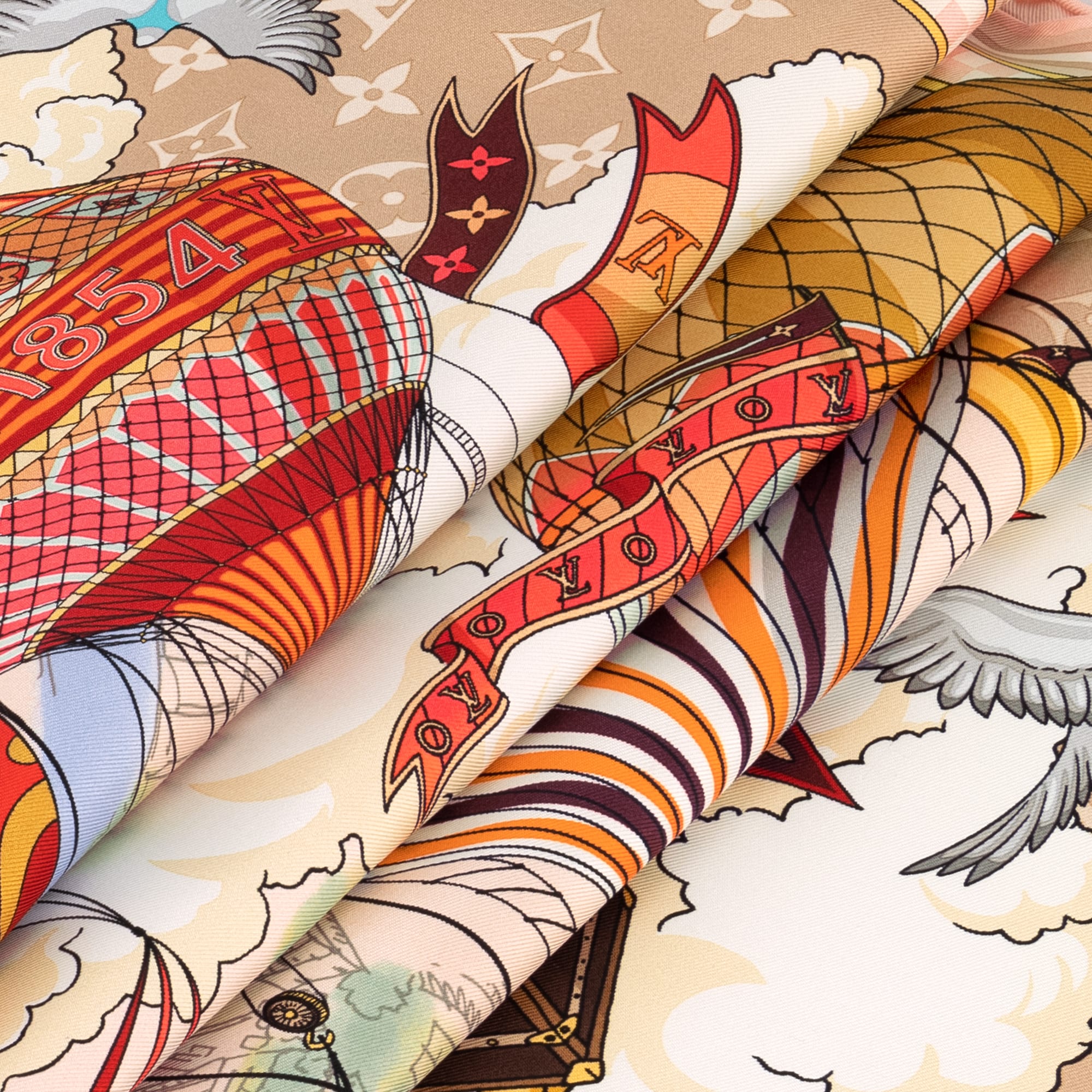 ผ้า Square รุ่น From The Cloud 90 . in ผู้หญิง