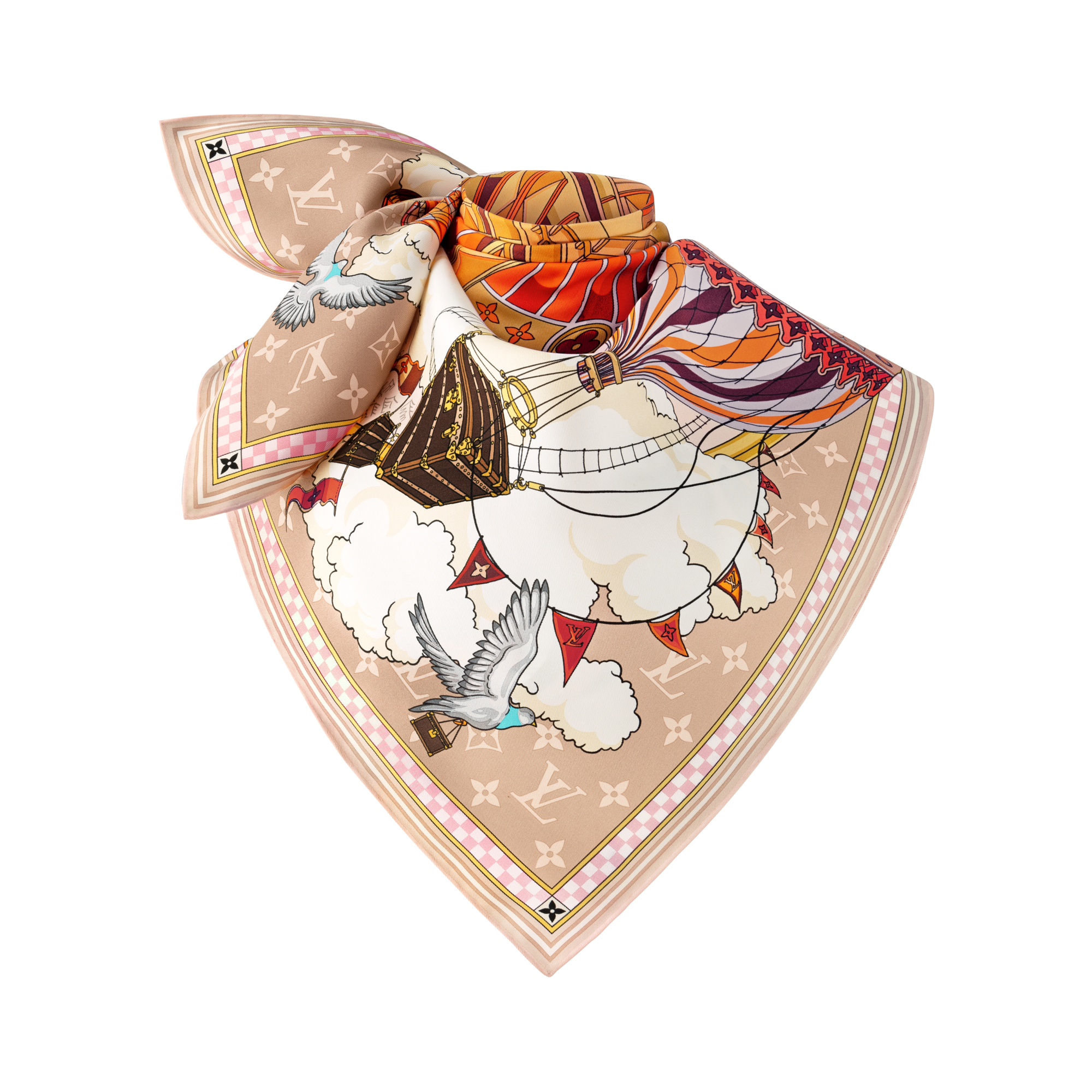 ผ้า Square รุ่น From The Cloud 90 . in ผู้หญิง