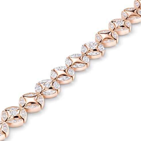 สร้อยข้อมือ Galaxie พิงค์โกลด์และเพชร in Les Extraordinaires's จิวเวลรี่ สร้อยข้อมือ collections by Louis Vuitton (การย่อ/ขยายผลิตภัณฑ์)