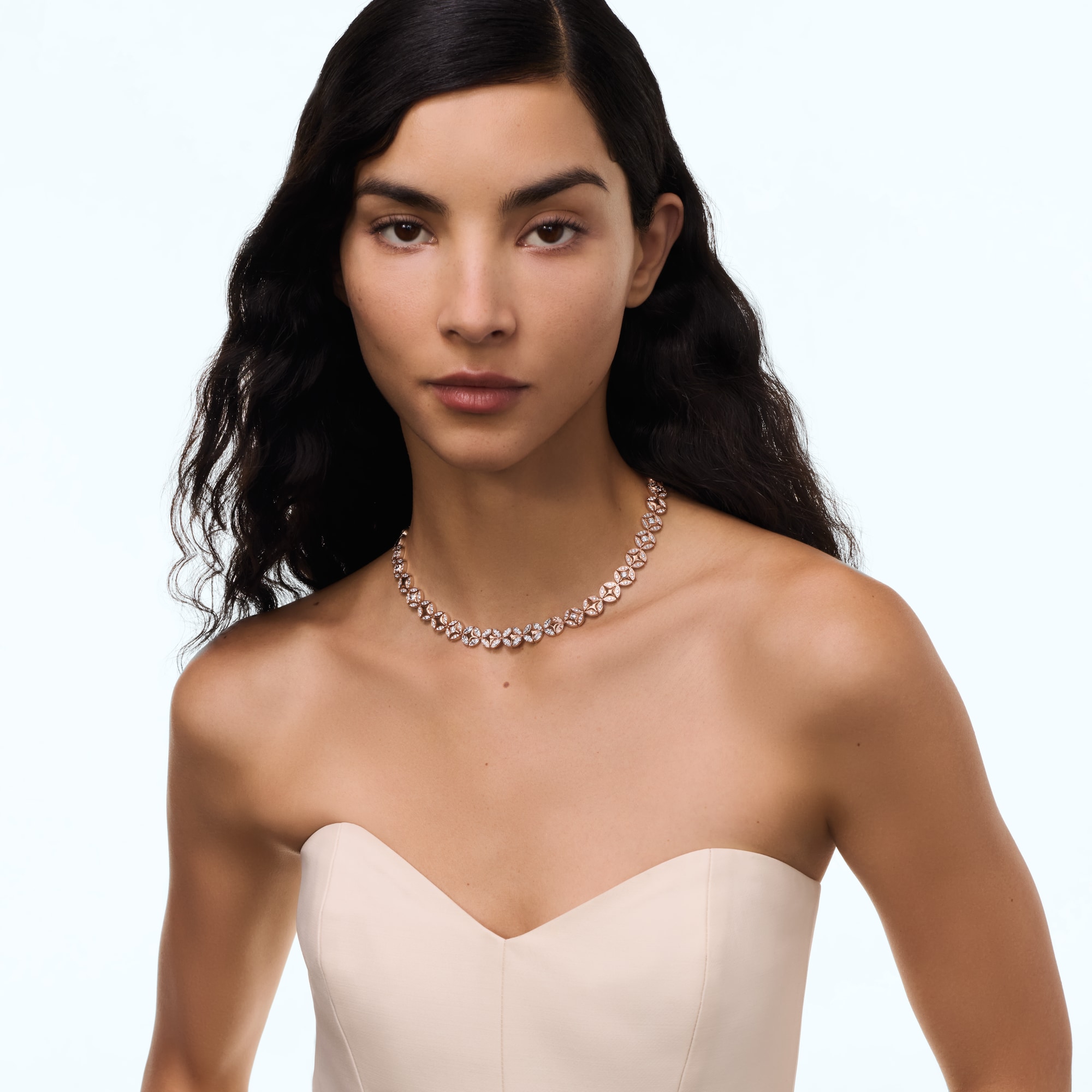 สร้อยคอ Galaxie พิงค์โกลด์และเพชร  in Les Extraordinaires